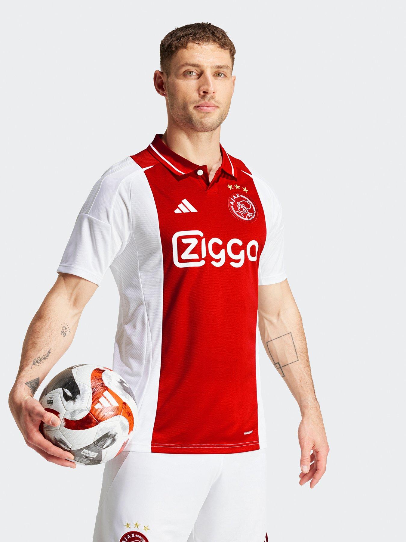 adidas Ajax Mens 24 25 Home Stadium Replica Shirt white Very