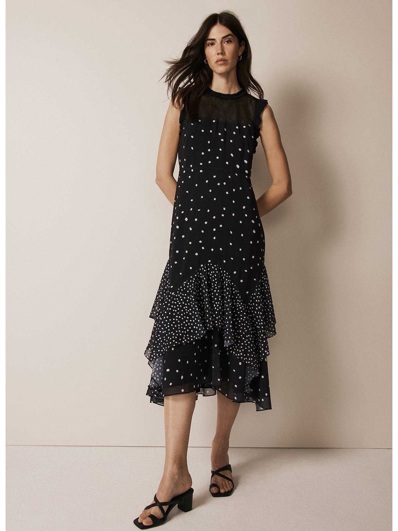 Mint Velvet Mixed Spot Print Maxi Dress | Very.co.uk