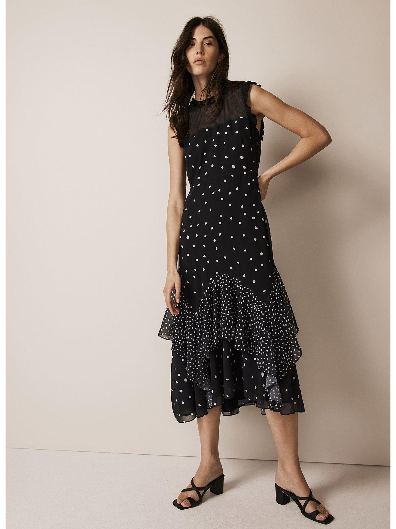 Mint Velvet Mixed Spot Print Maxi Dress | Very.co.uk