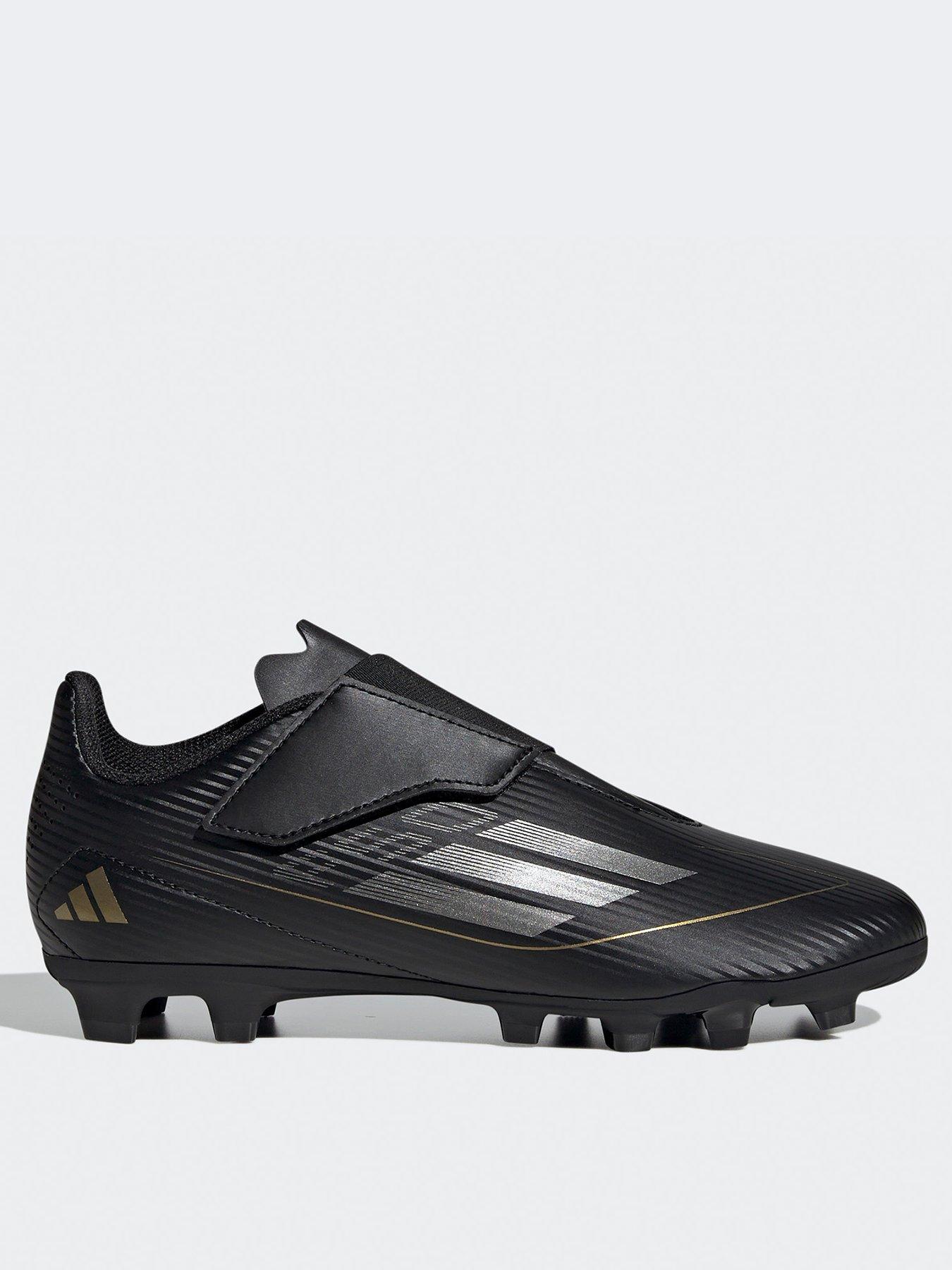 adidas Junior F50 Club Velcro Astro Turf Football Boot black gold Very