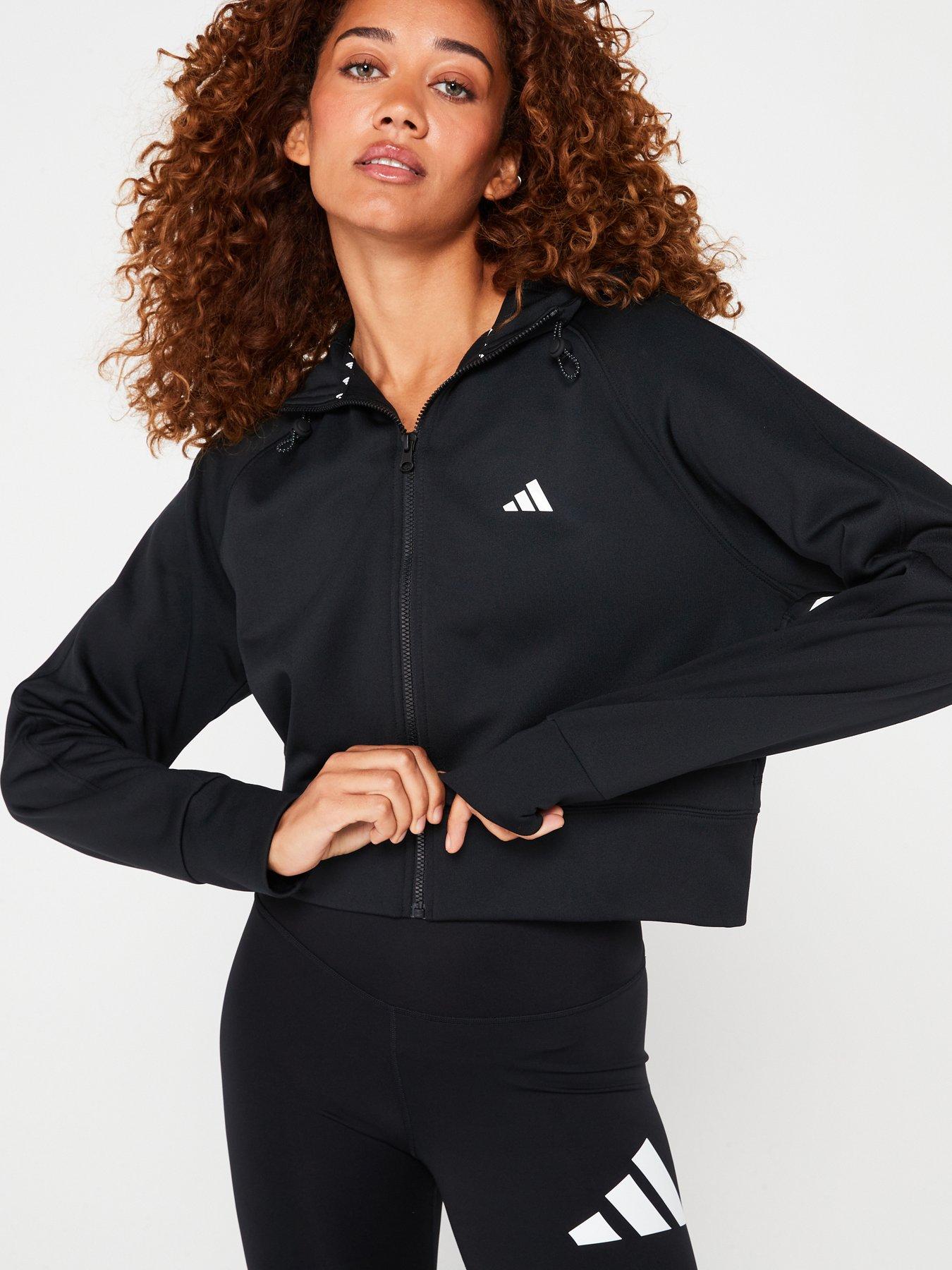 Black adidas hoodies womens best sale