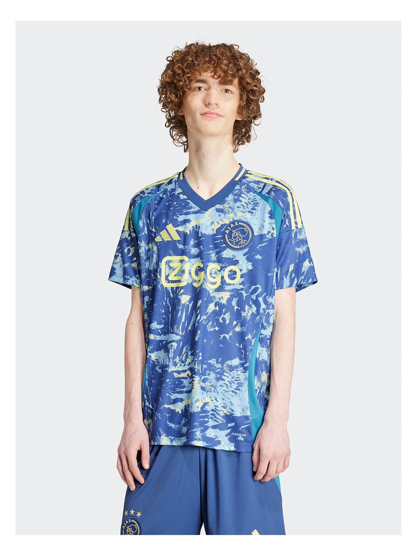 Image 1 of 5 of adidas Ajax Mens 24/25 Away Stadium Replica Shirt- Blue