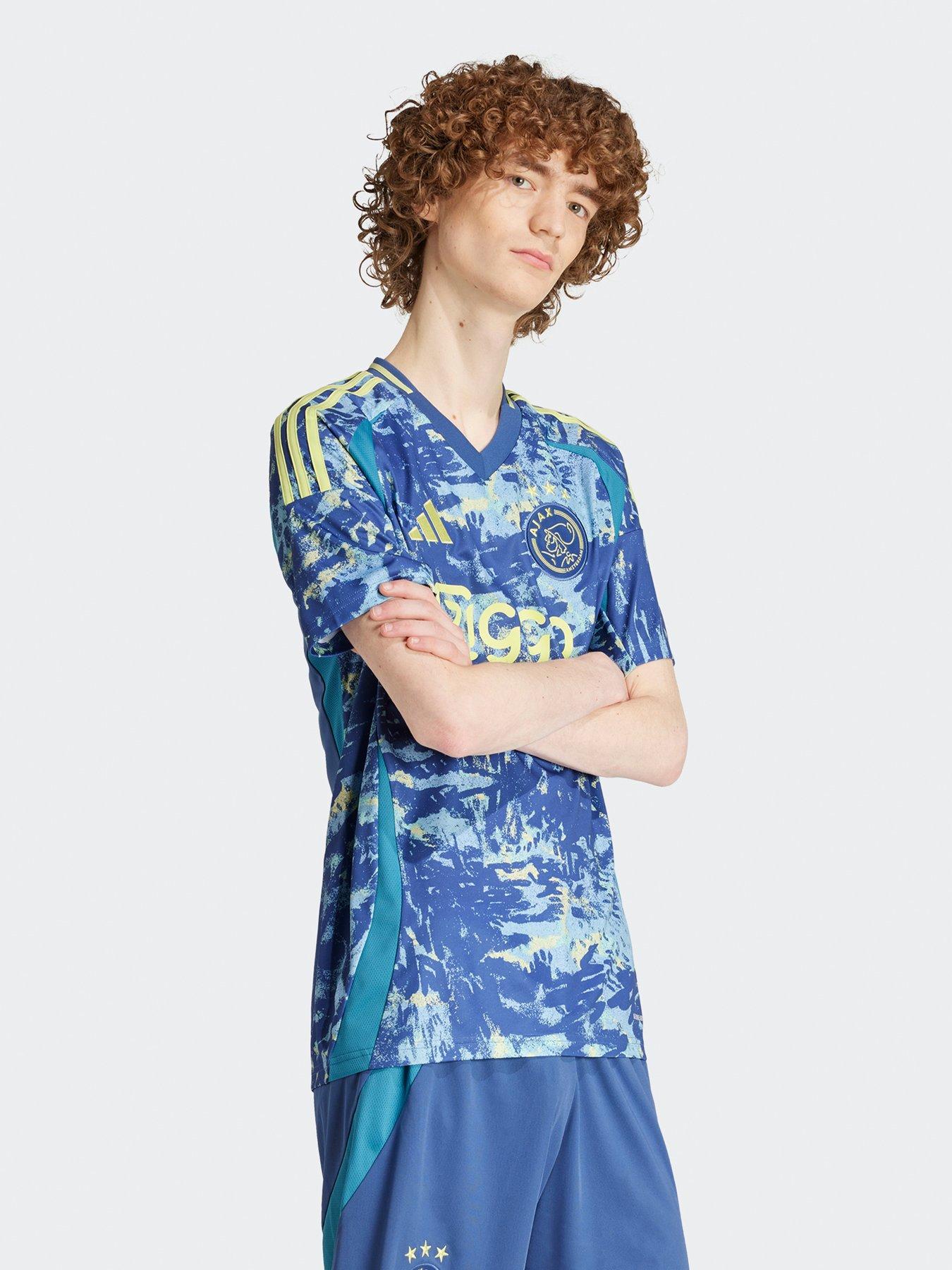 Image 2 of 5 of adidas Ajax Mens 24/25 Away Stadium Replica Shirt- Blue