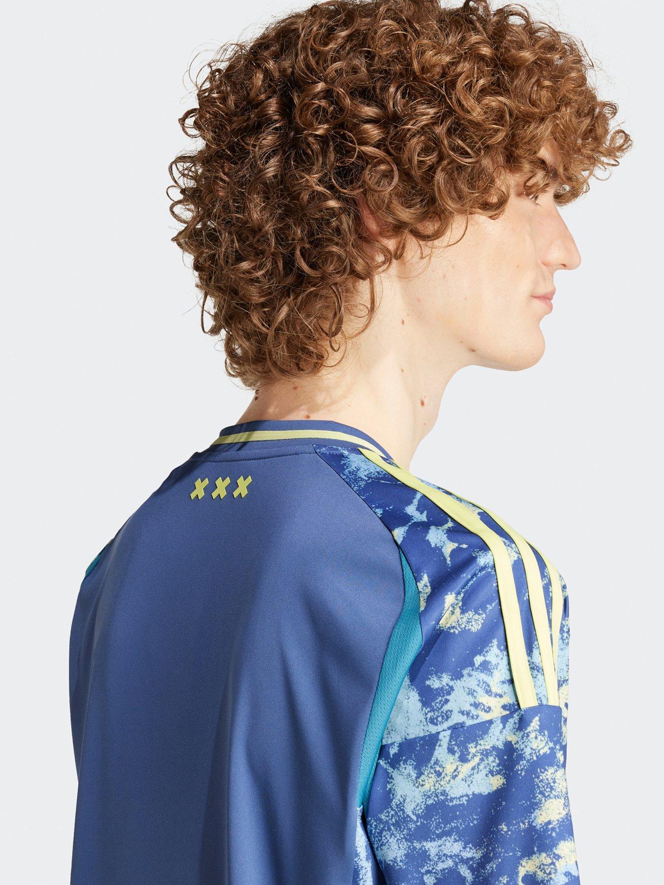 Image 4 of 5 of adidas Ajax Mens 24/25 Away Stadium Replica Shirt- Blue