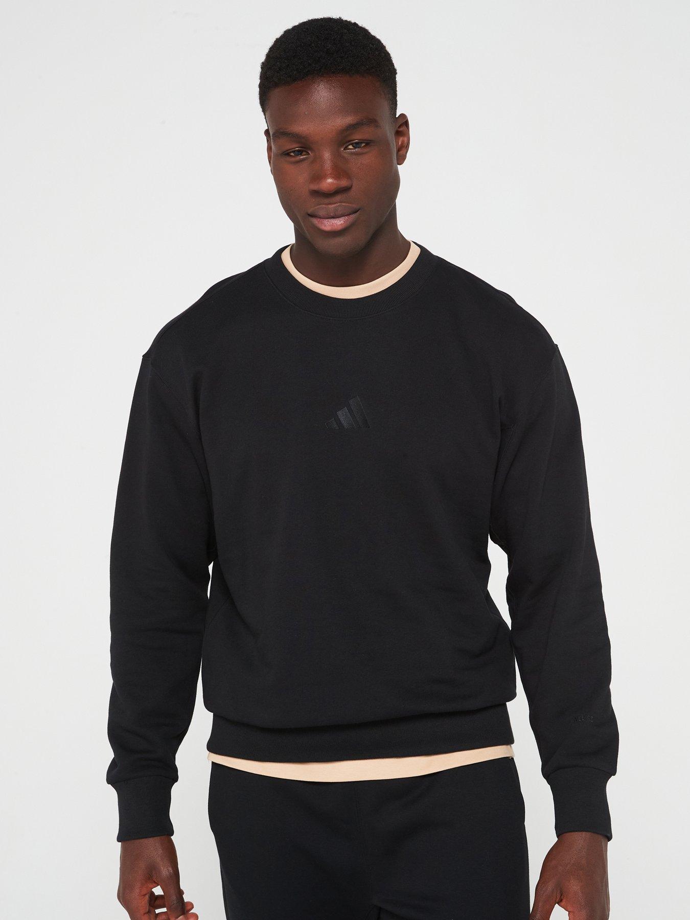undefined Mens All Season French Terry Crew Sweatshirt - Black