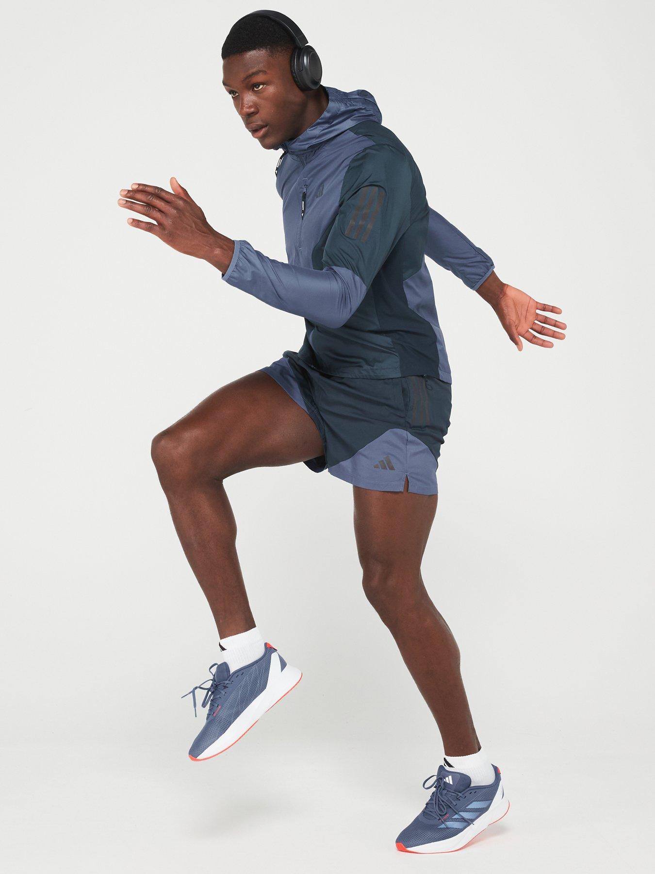 Image 3 of 6 of adidas Mens Running Own The Run Colourblock Jacket - Blue