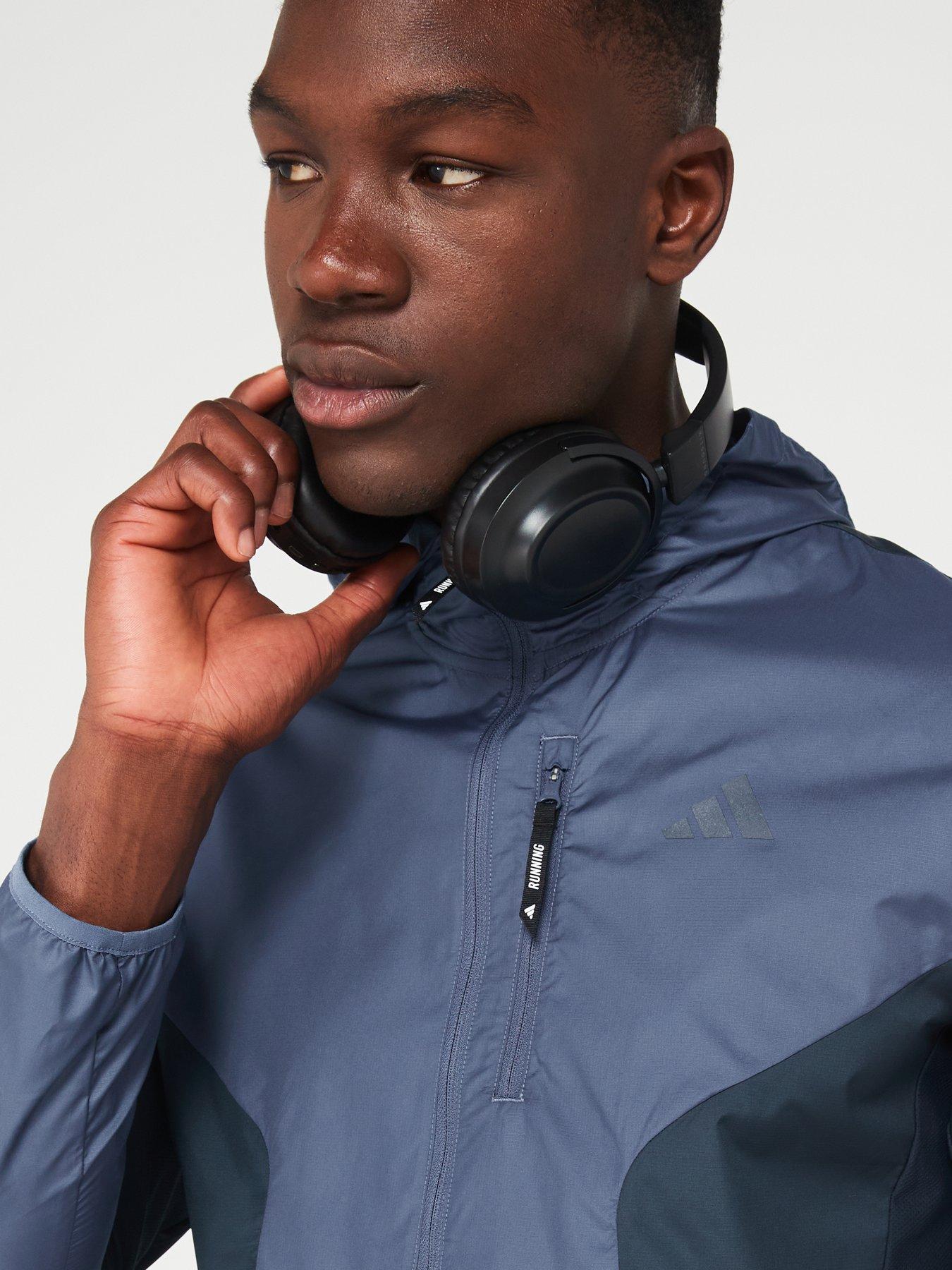 Image 5 of 6 of adidas Mens Running Own The Run Colourblock Jacket - Blue
