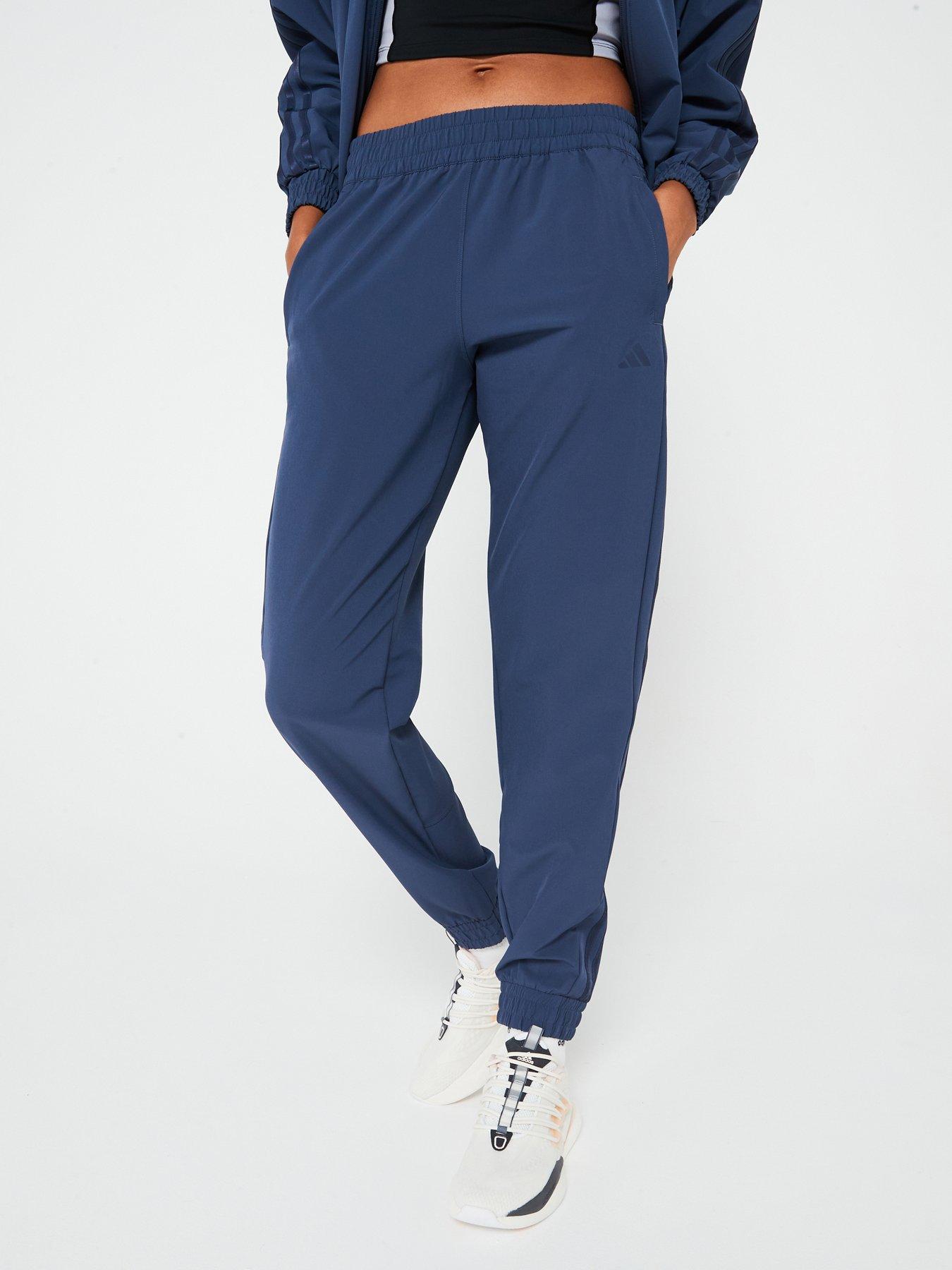 adidas Womens Training Pacer Woven Pants Navy Very