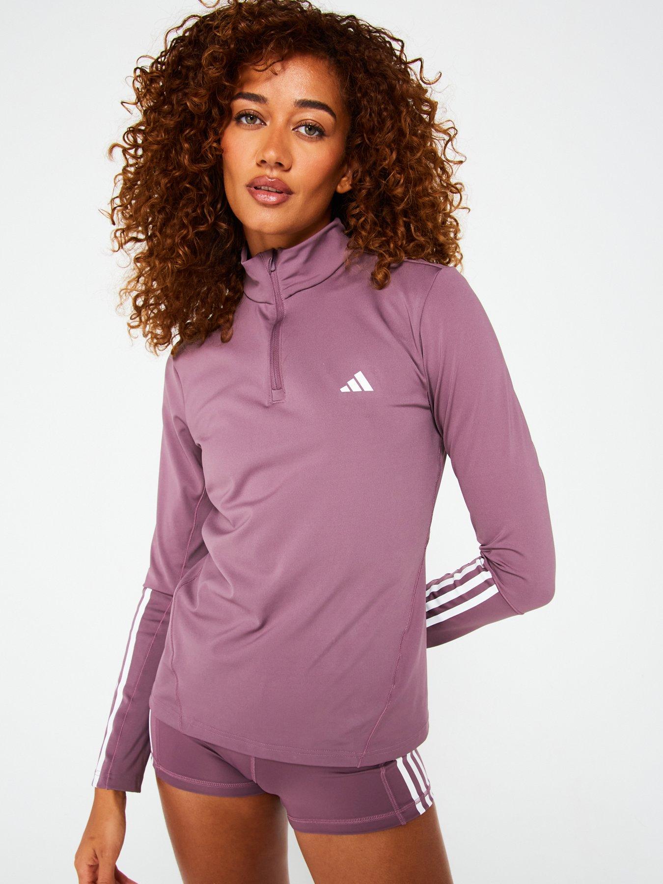 undefined Womens Training Hyperglam 1/4 Zip Top - Purple