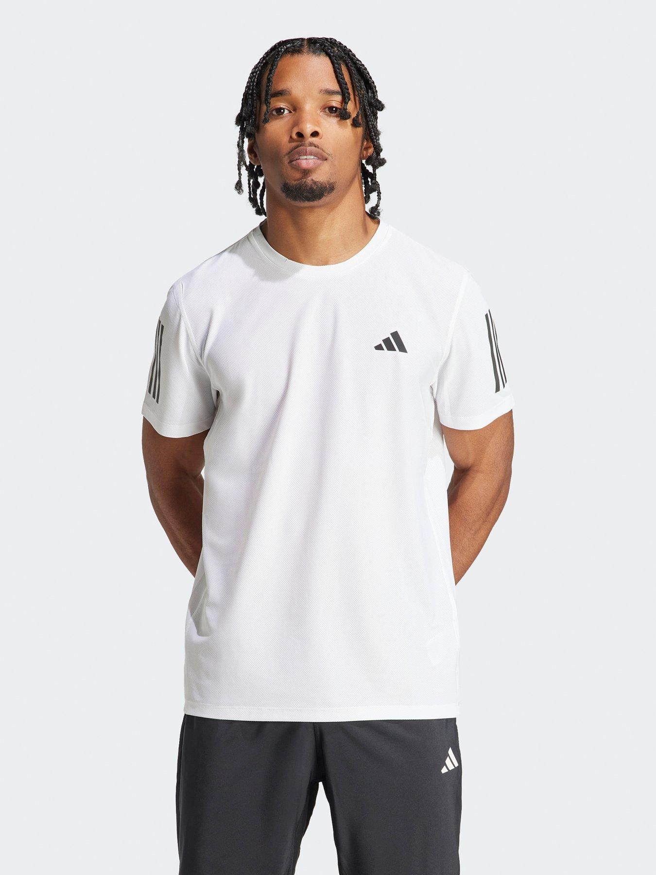 undefined Mens Running Own The Run T-Shirt - White