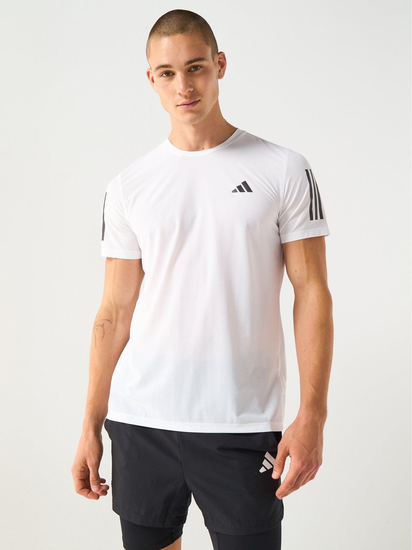 undefined Mens Running Own The Run T-Shirt - White
