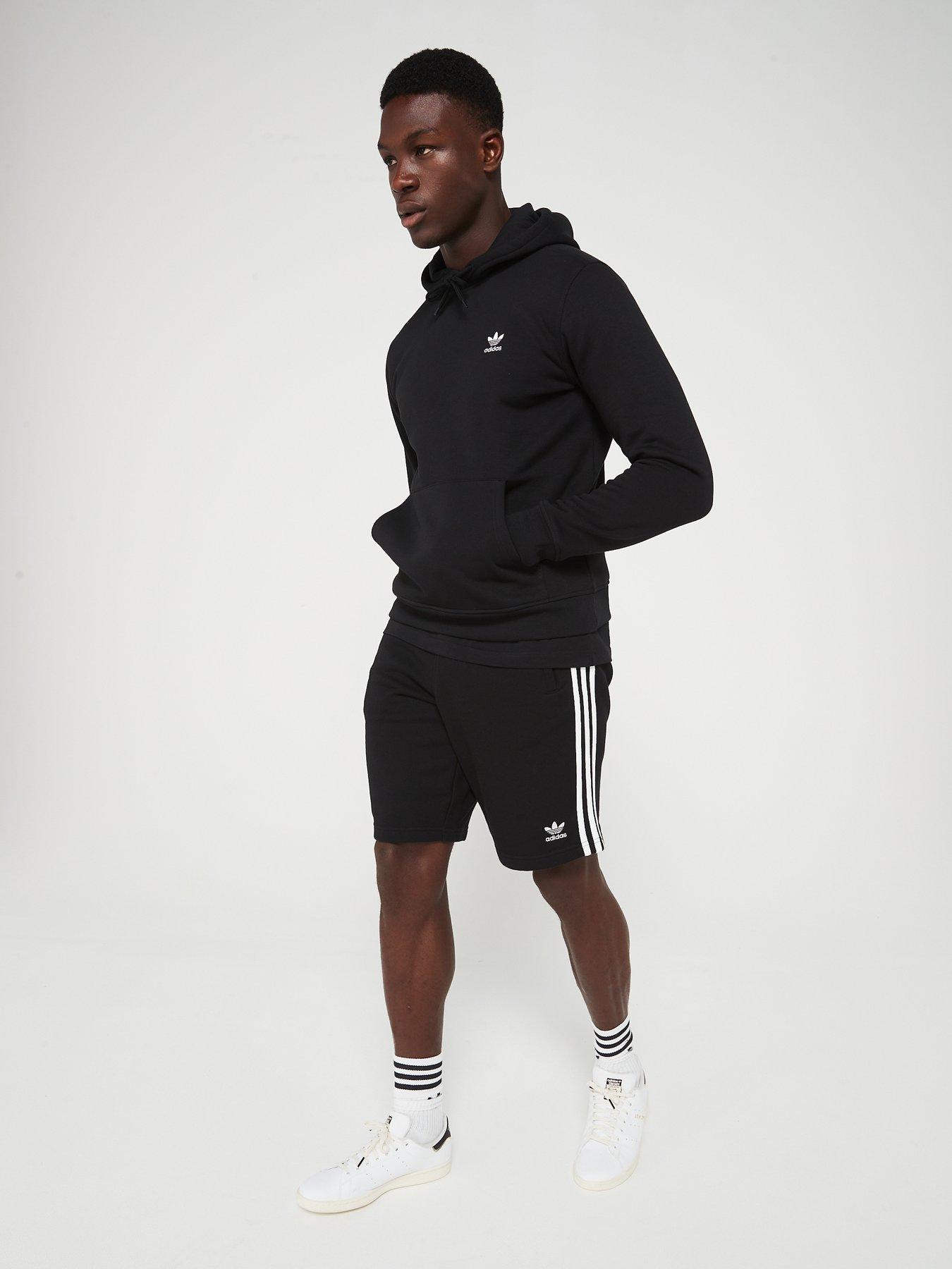 adidas Originals Men's Essentials Hoodie Black Very.co.uk