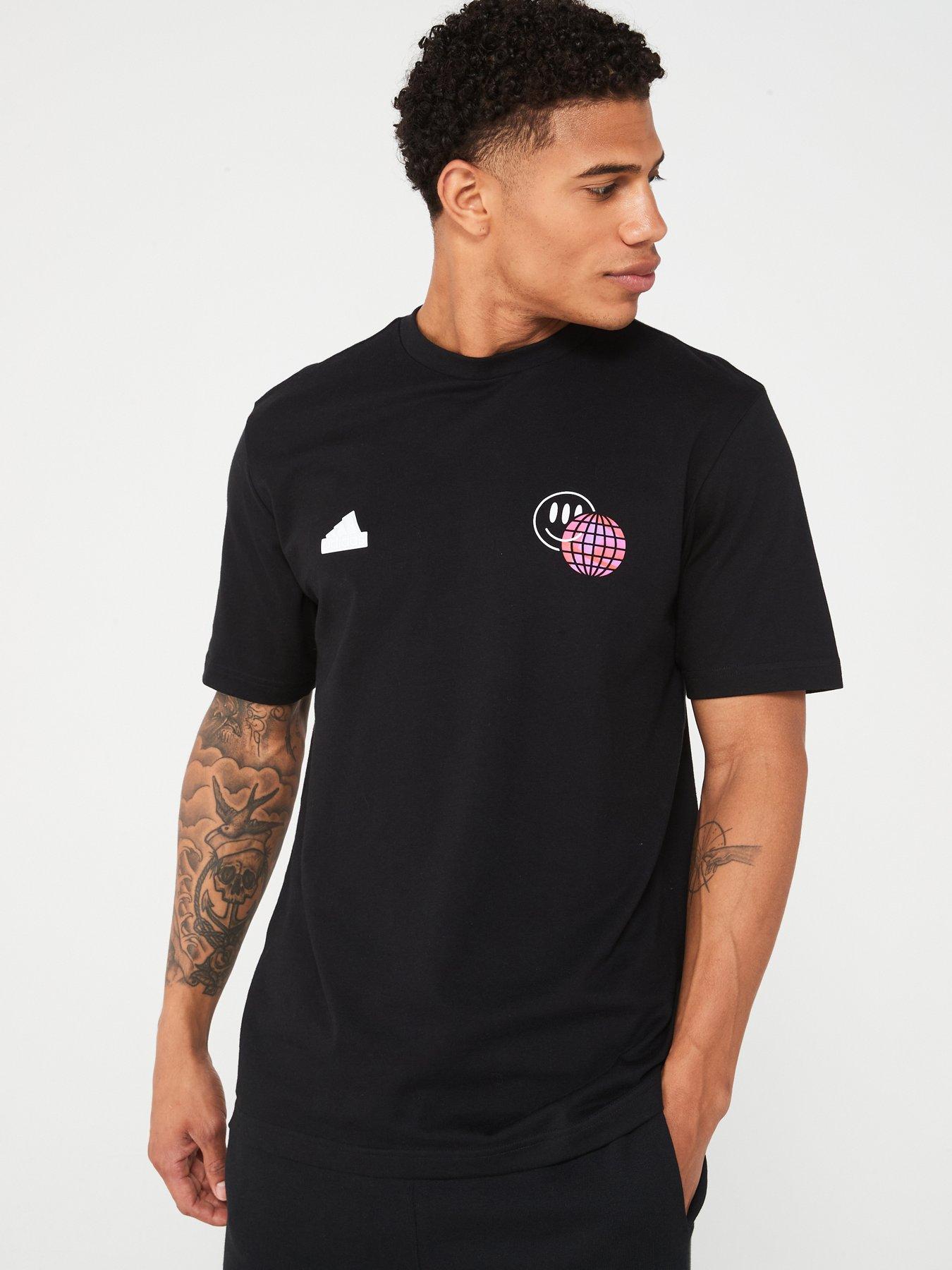 adidas sportswear mens tiro summer tee - black