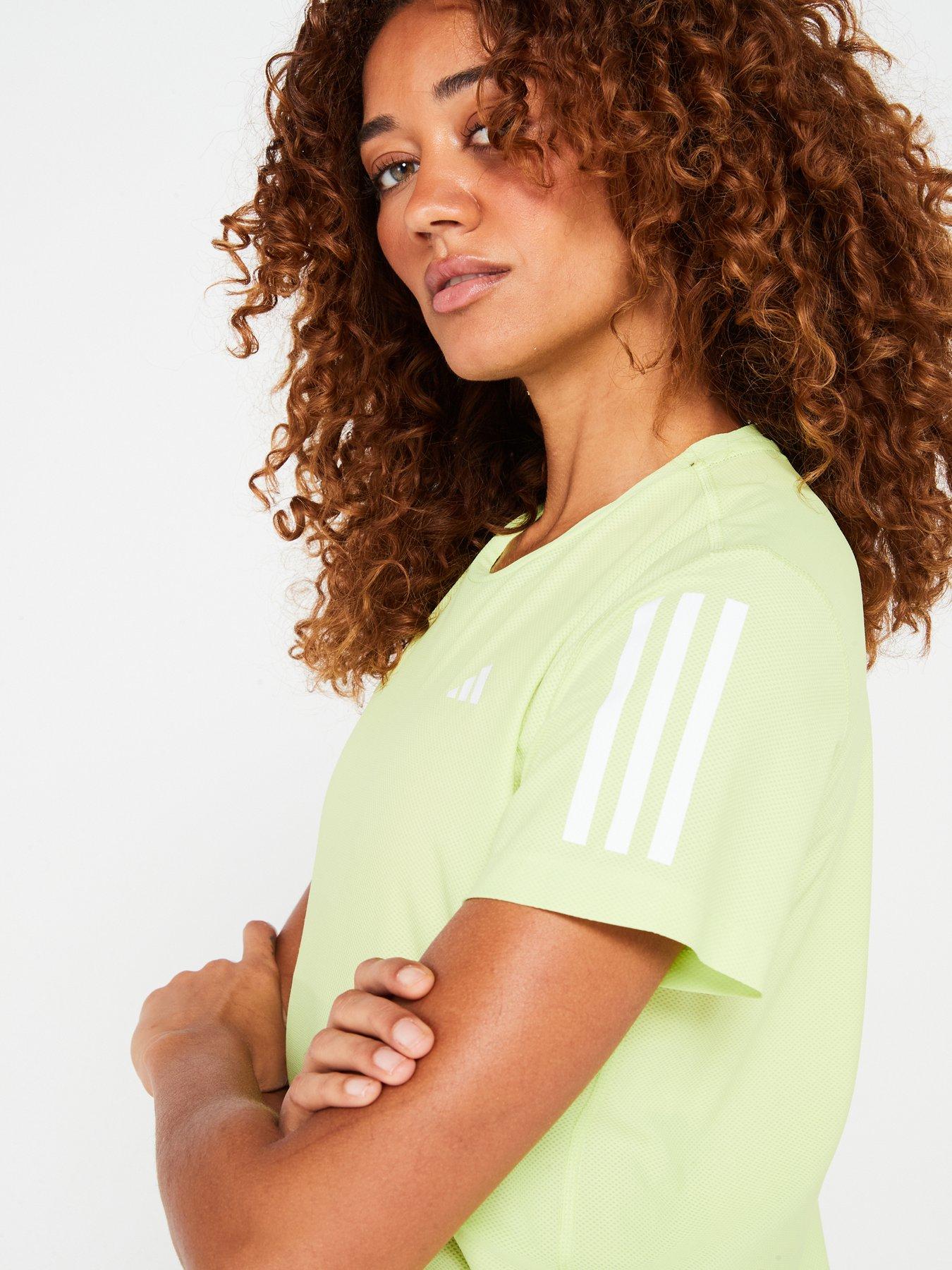 Image 4 of 6 of adidas Womens Running Own The Run T-Shirt - Green