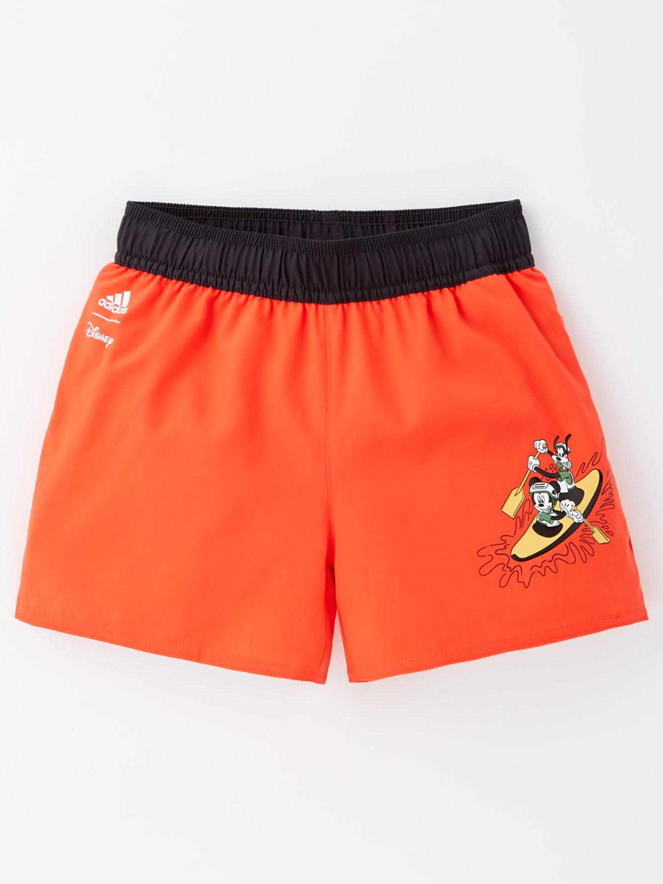 undefined Kids Boys Training Disney Mickey Swim Shorts - Red