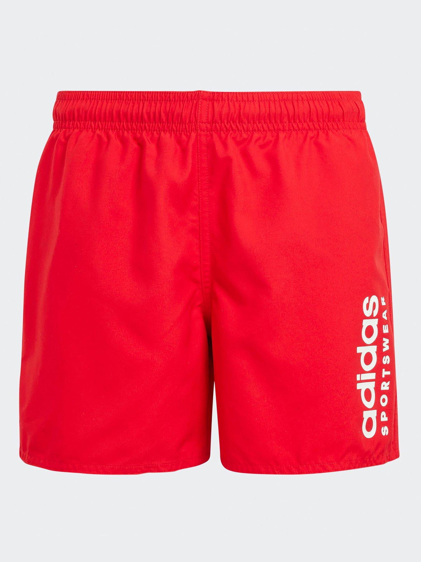 adidas Kids Boys Training Essentials Linear Vma Shorts - Red, Red, Size 5-6 Years