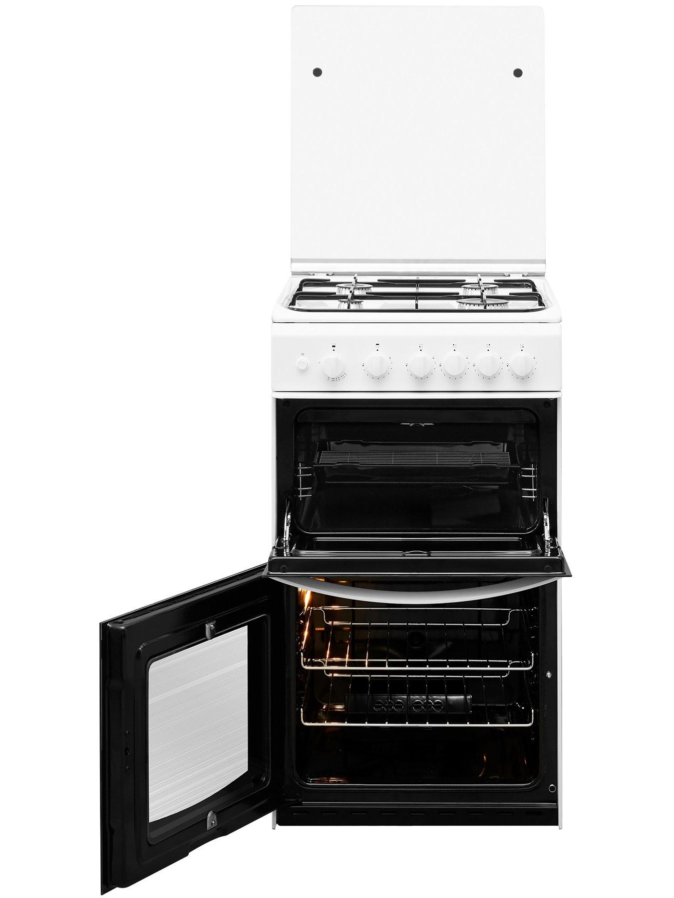 Image 2 of 8 of Indesit ID5G00KMWL Twin Cavity Gas Cooker - White