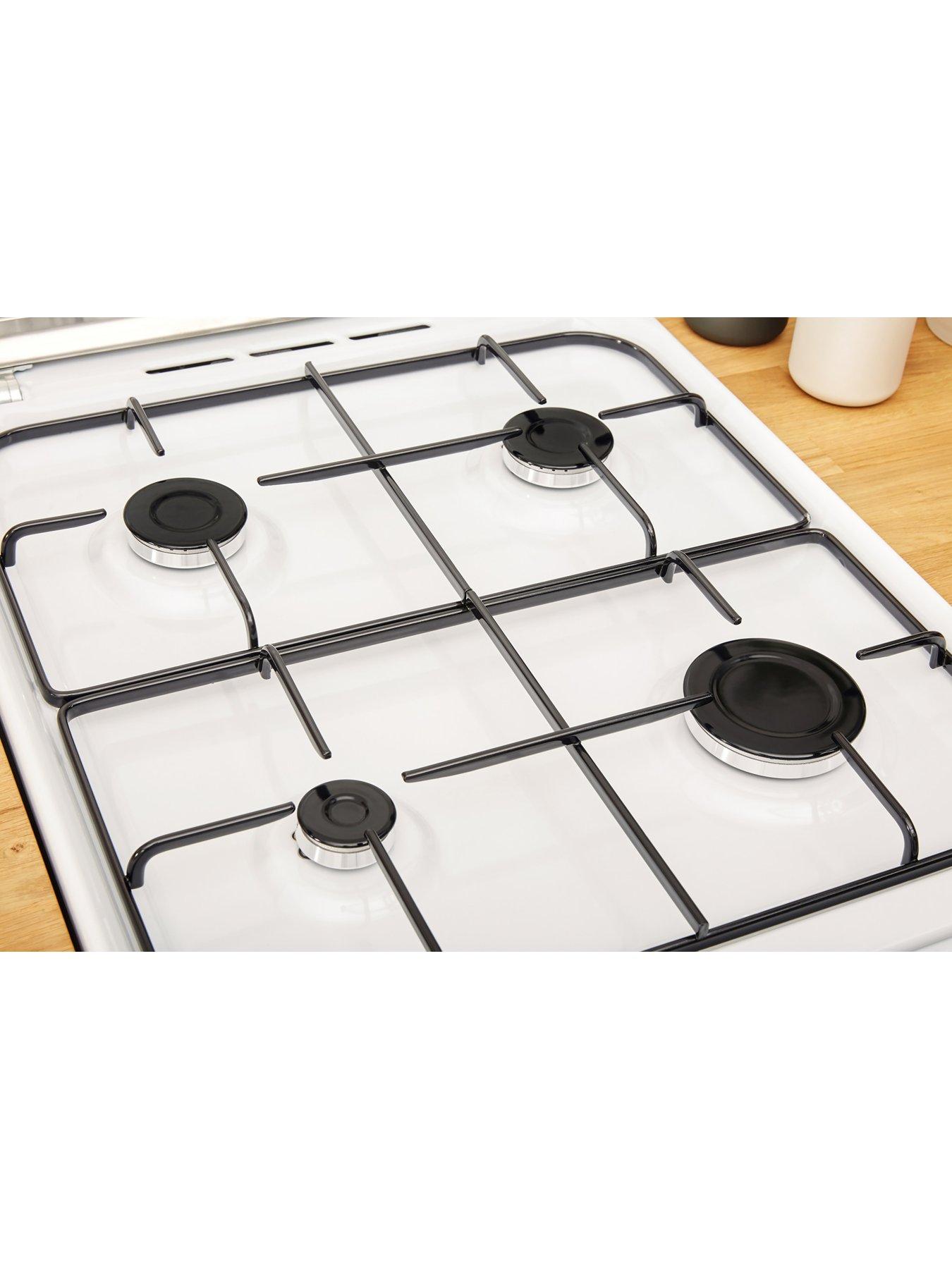 Image 5 of 8 of Indesit ID5G00KMWL Twin Cavity Gas Cooker - White