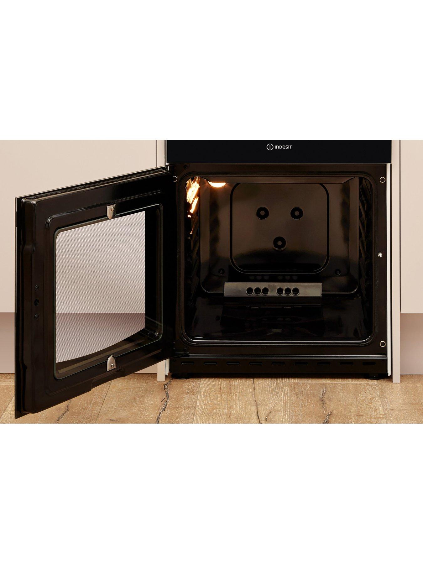 Image 7 of 8 of Indesit ID5G00KMWL Twin Cavity Gas Cooker - White