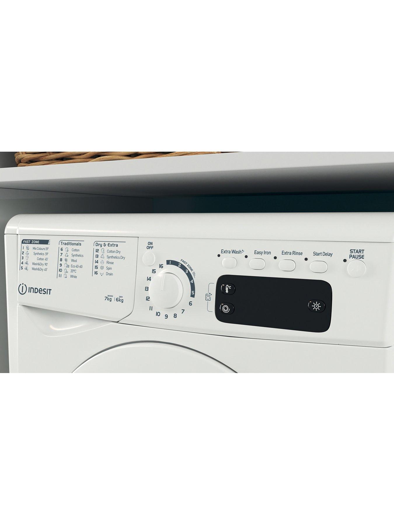 Image 3 of 5 of Indesit EWDE761483W 7kg Washer Dryer - White