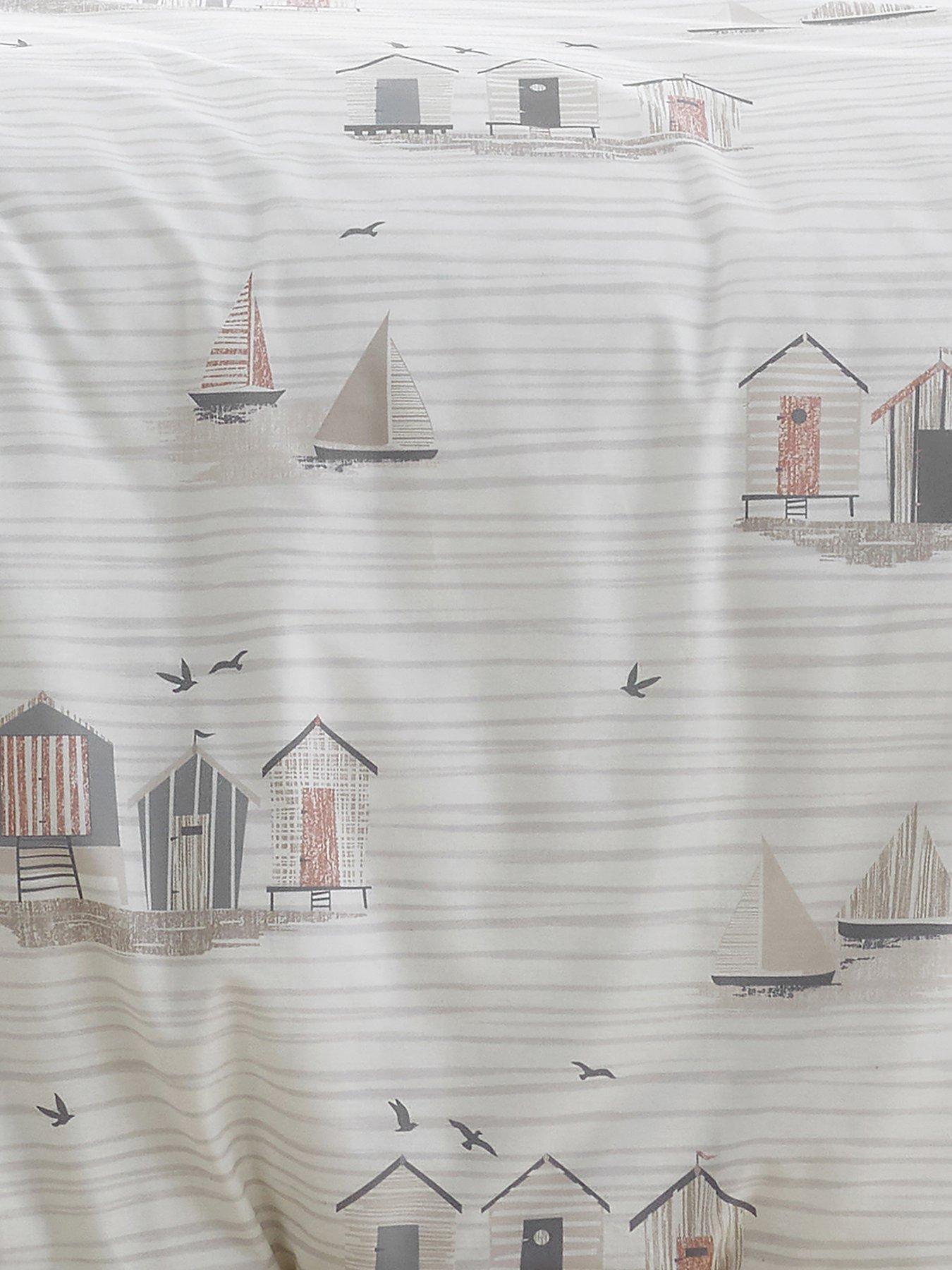 Image 3 of 3 of Fusion Beach Huts Duvet Cover Set - Natural