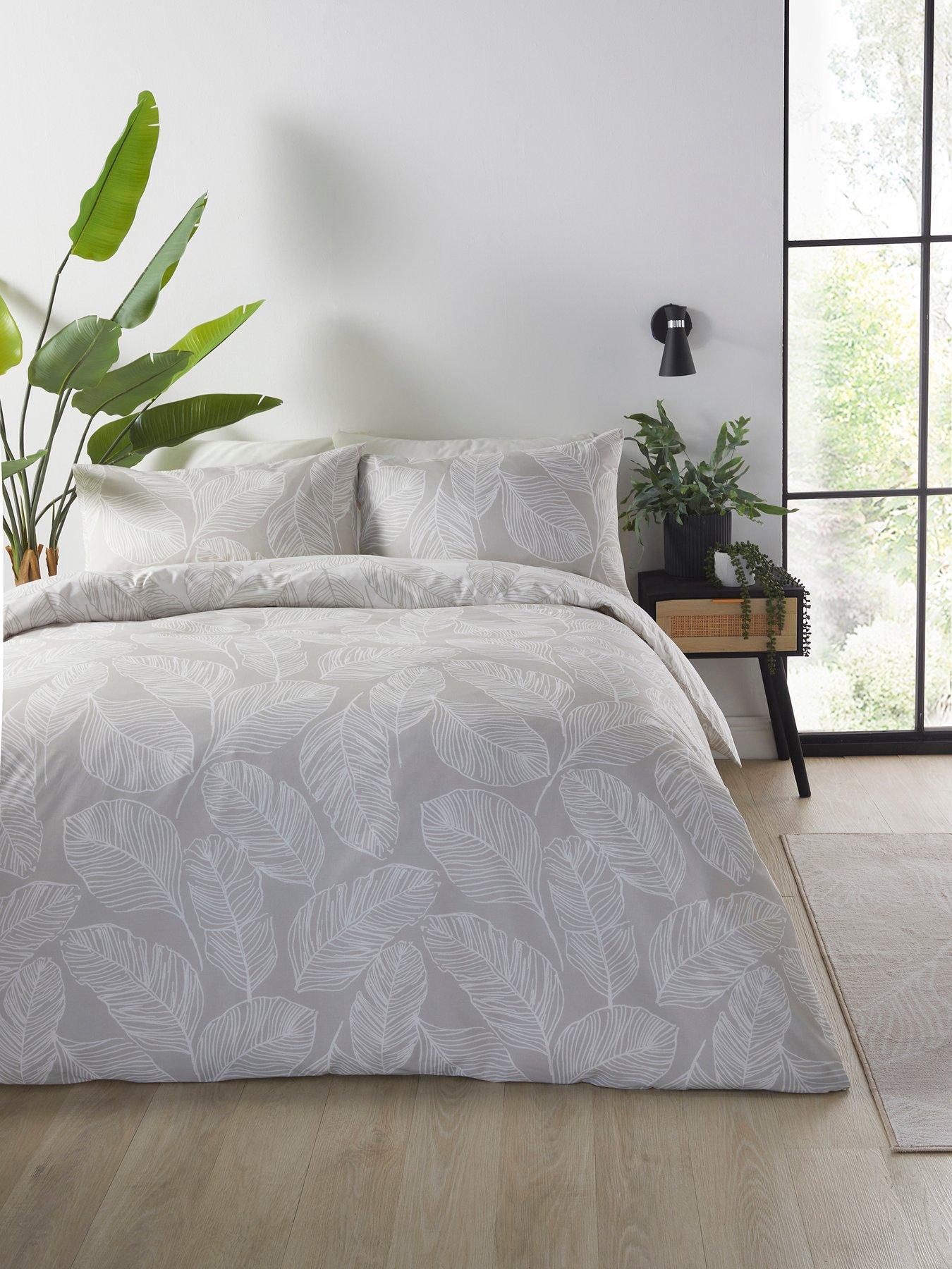 Product photograph of Fusion Matteo Duvet Cover Set - Natural from very.co.uk