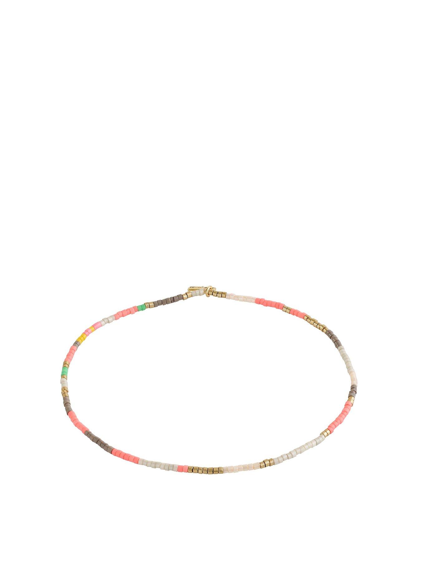 Product photograph of Pilgrim Alison Ankle Chain Rose Gold-plated from very.co.uk