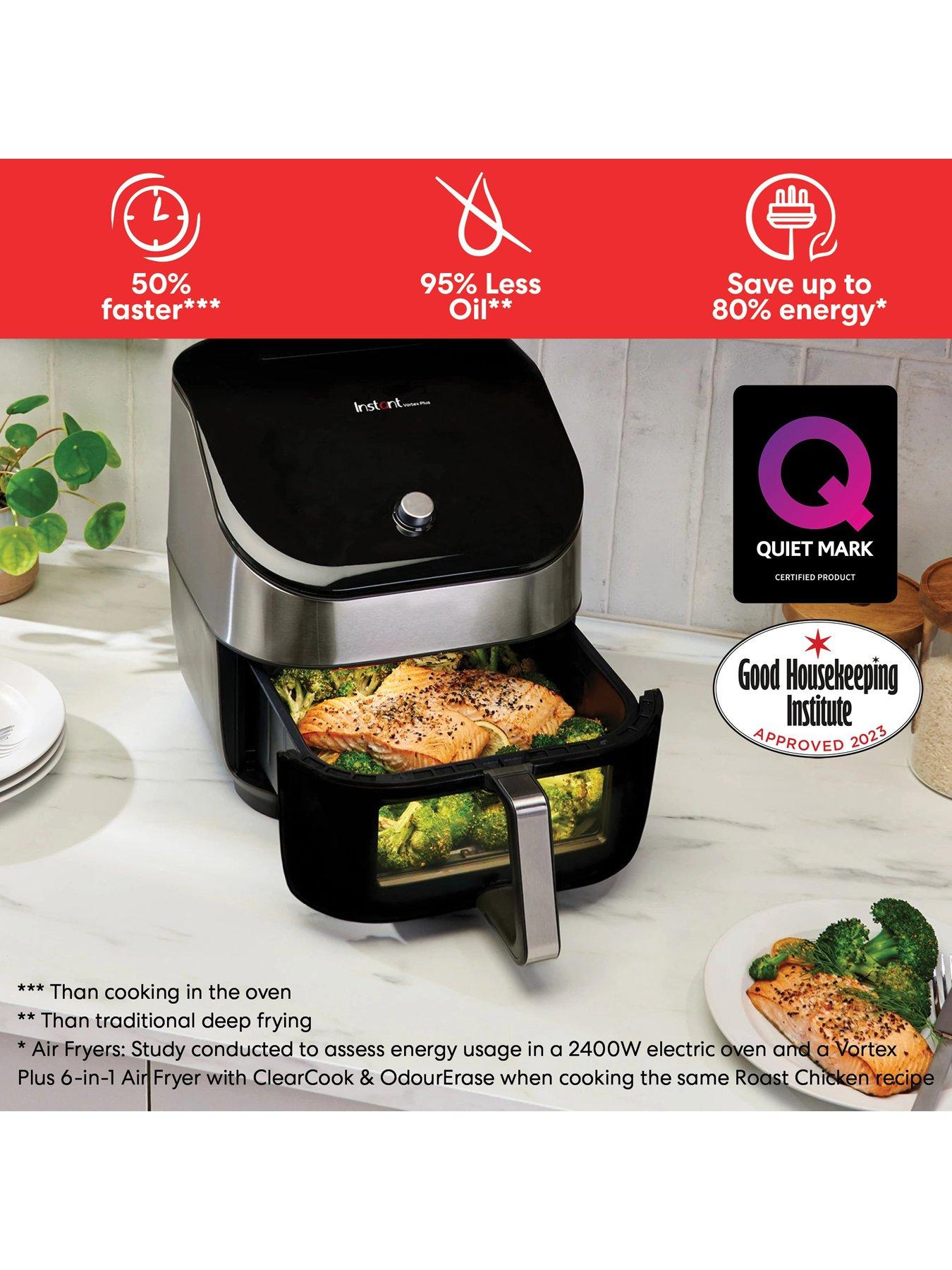 Instant Vortex Plus ClearCook 5.7L Air Fryer With OdourErase | Very.co.uk