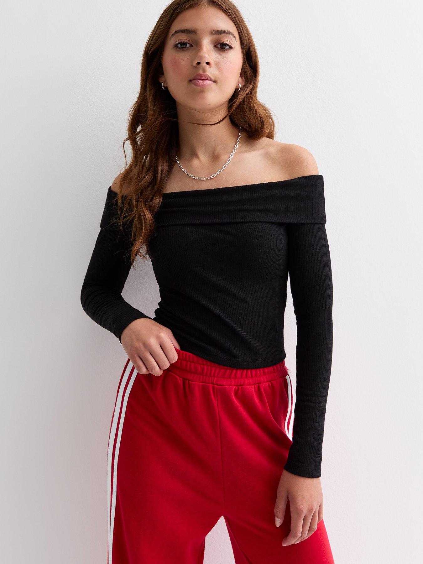 Black long sleeve shops bardot uk