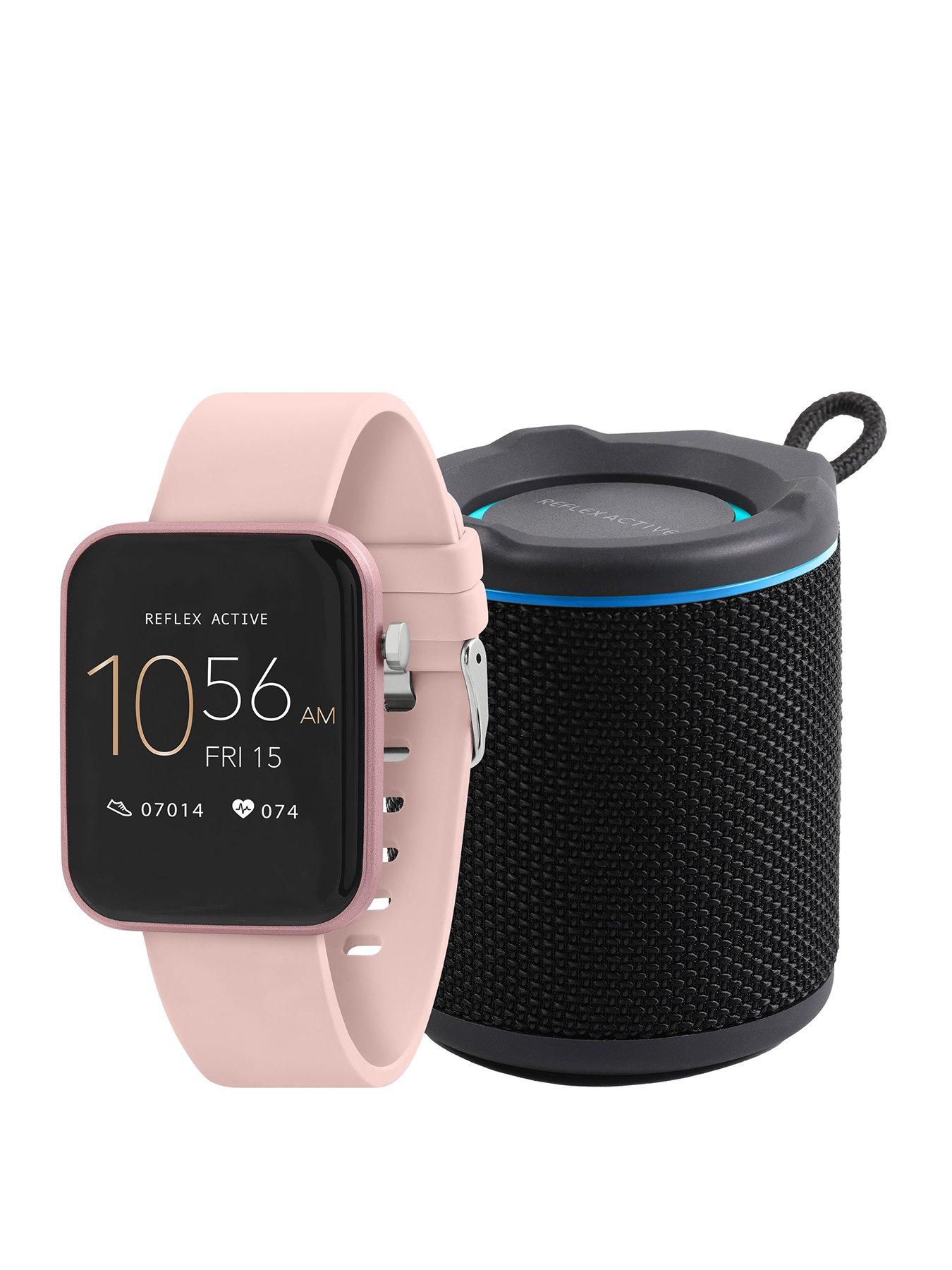 reflex-active-reflex-active-series-13-pink-strap-smart-watch-and-ref-chill-bk-reflex-active-chill-bt-speaker-bundle