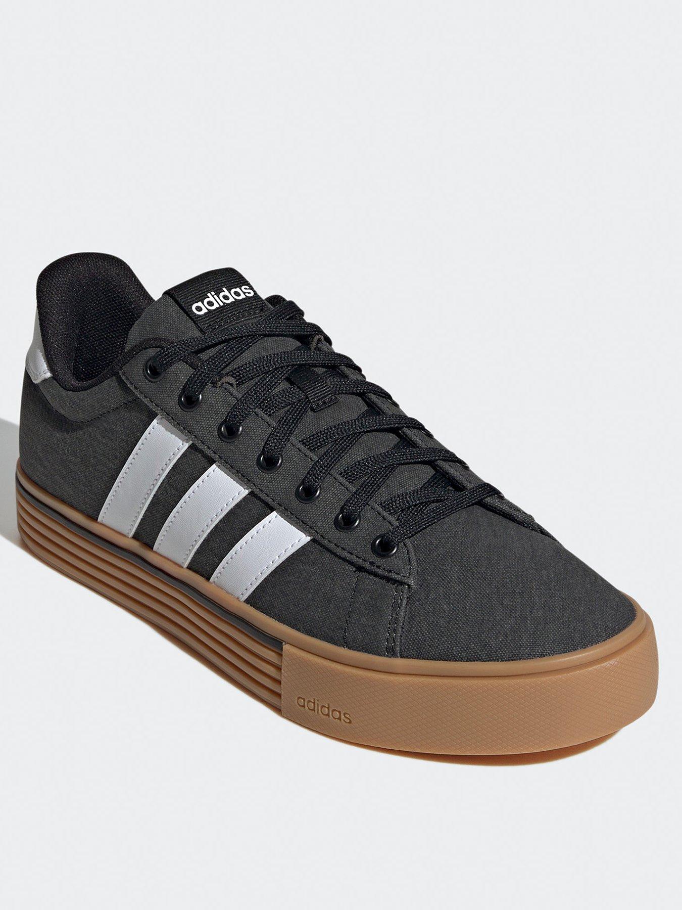 adidas Sportswear Men s Canvas Daily 4.0 Trainers Black White Very