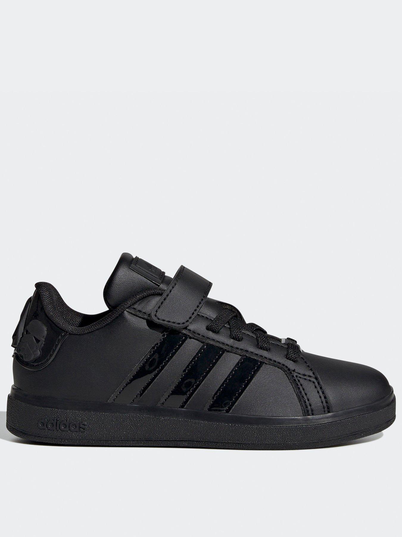 undefined Kid's Star Wars Grand Court 20 Elasticated Trainers - Black