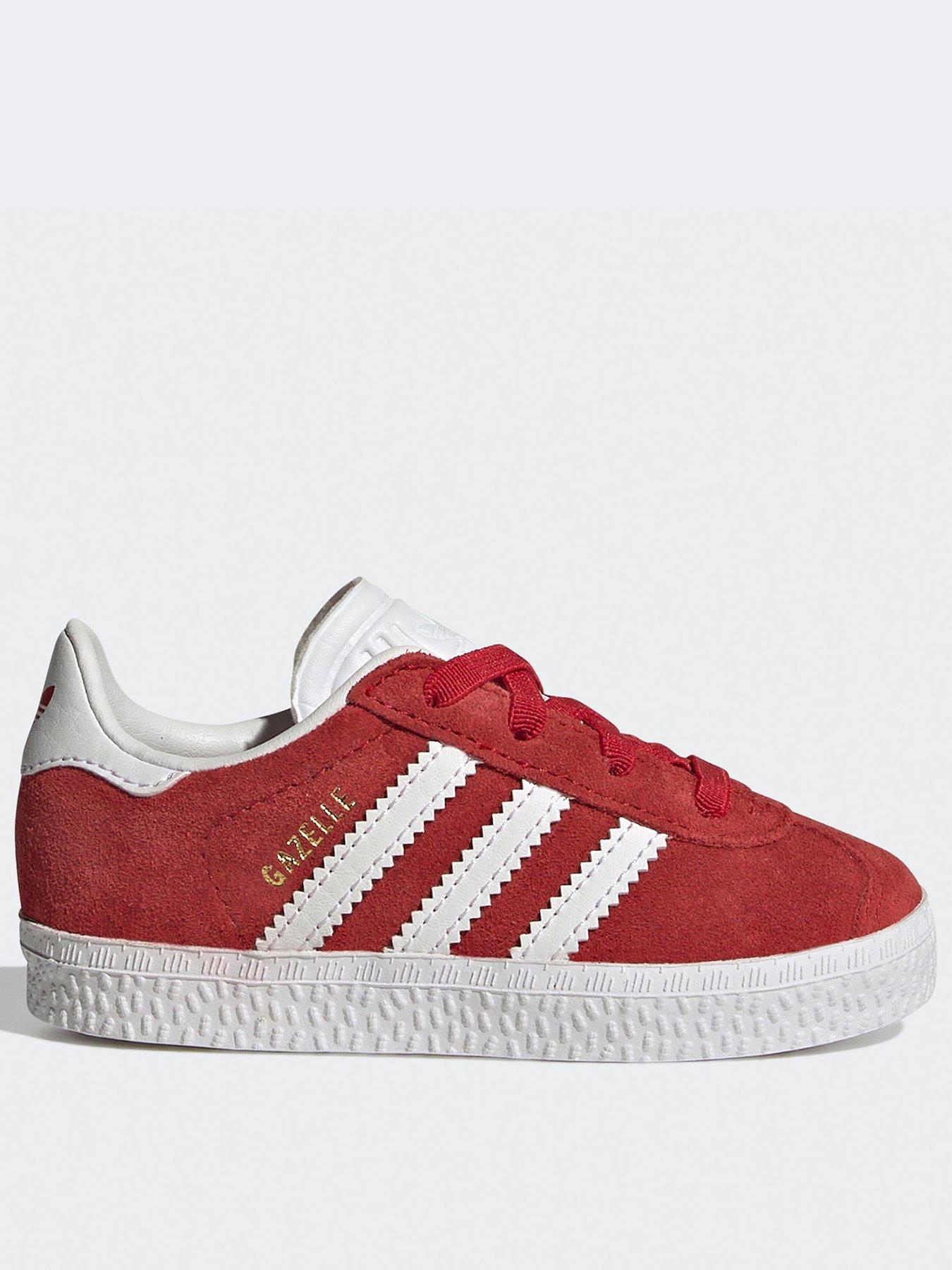 Unisex Infant Gazelle Elastic Trainers Red