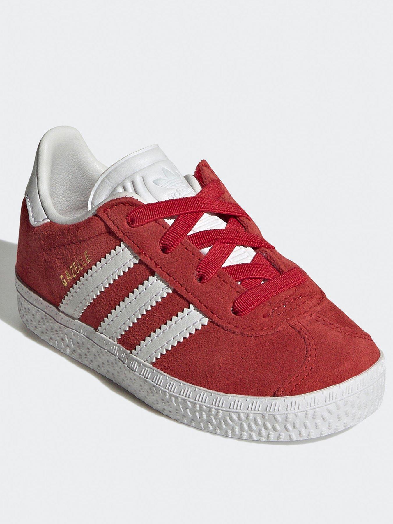 Unisex Infant Gazelle Elastic Trainers Red