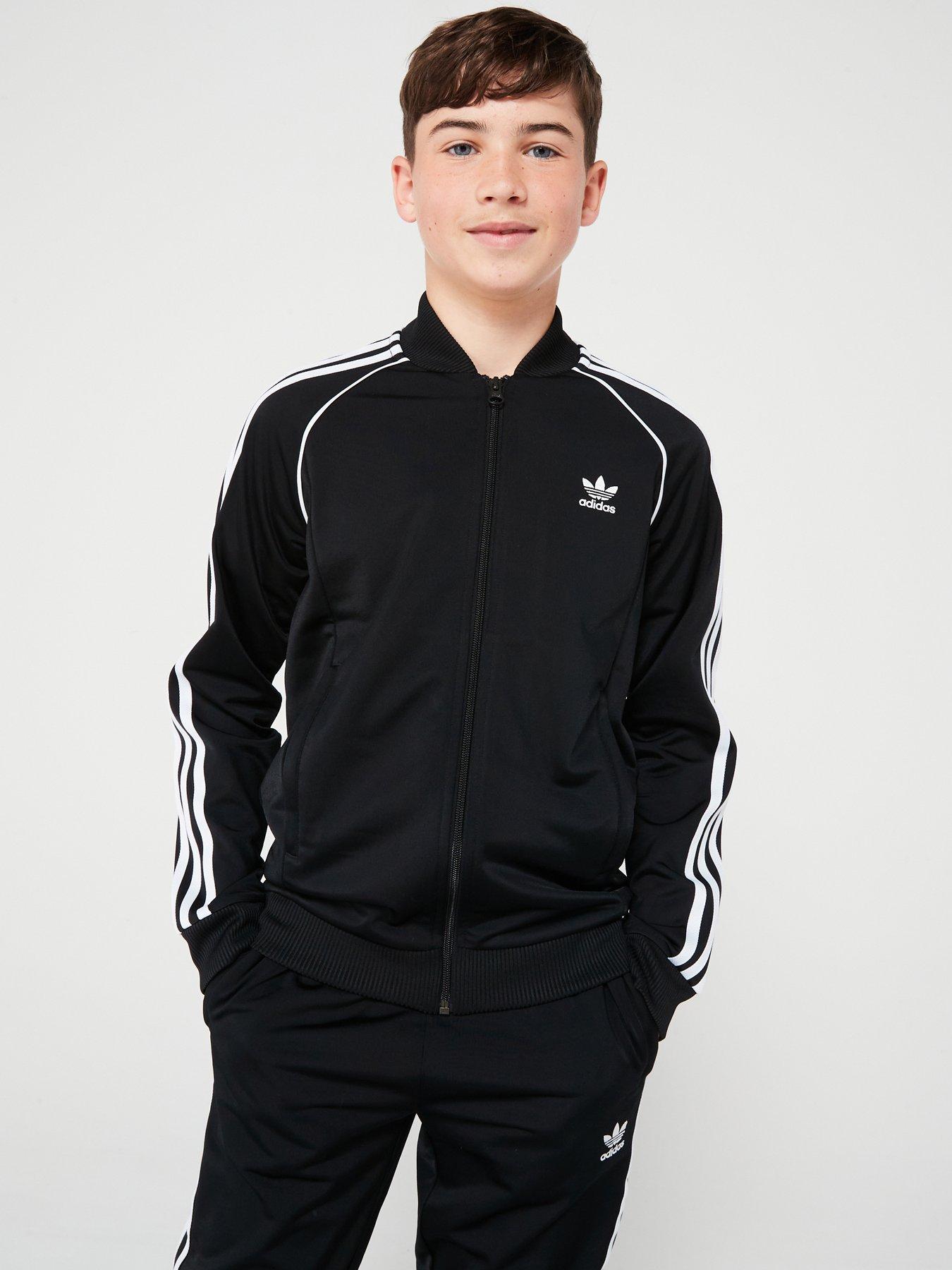 undefined Older Unisex Superstar Track Top - Black