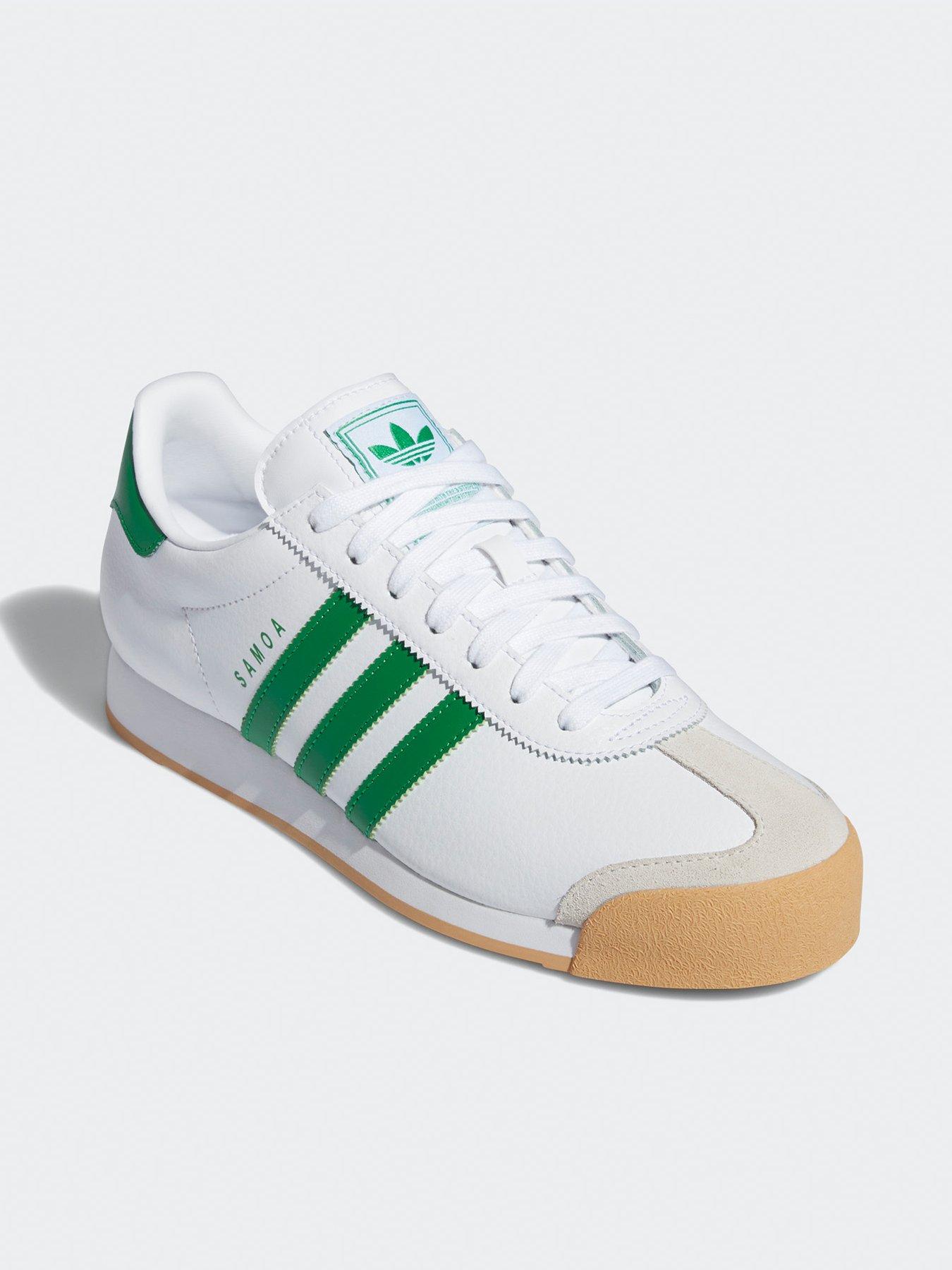 All white mens adidas samoa best sale