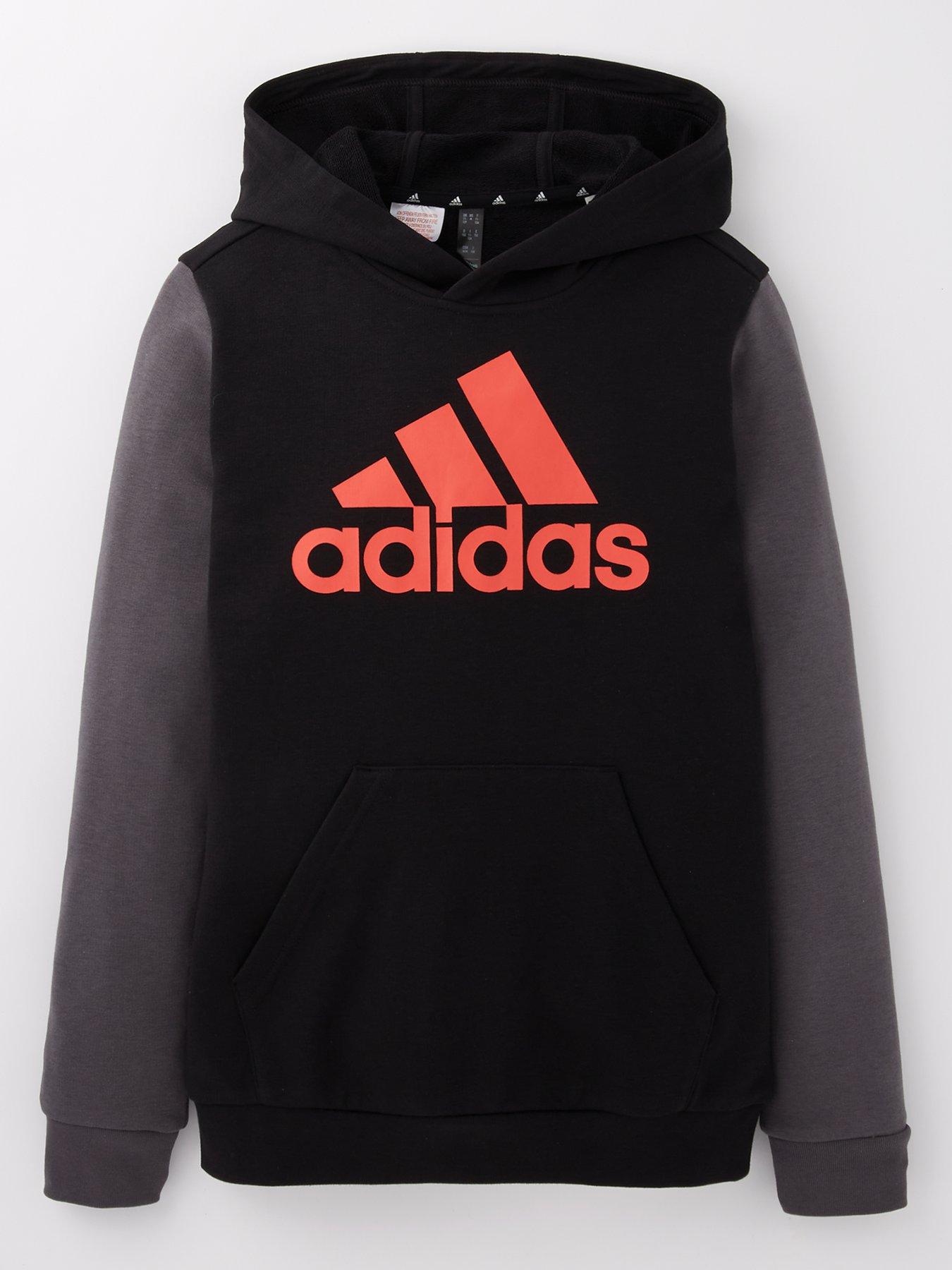 Black adidas hoodie junior shop