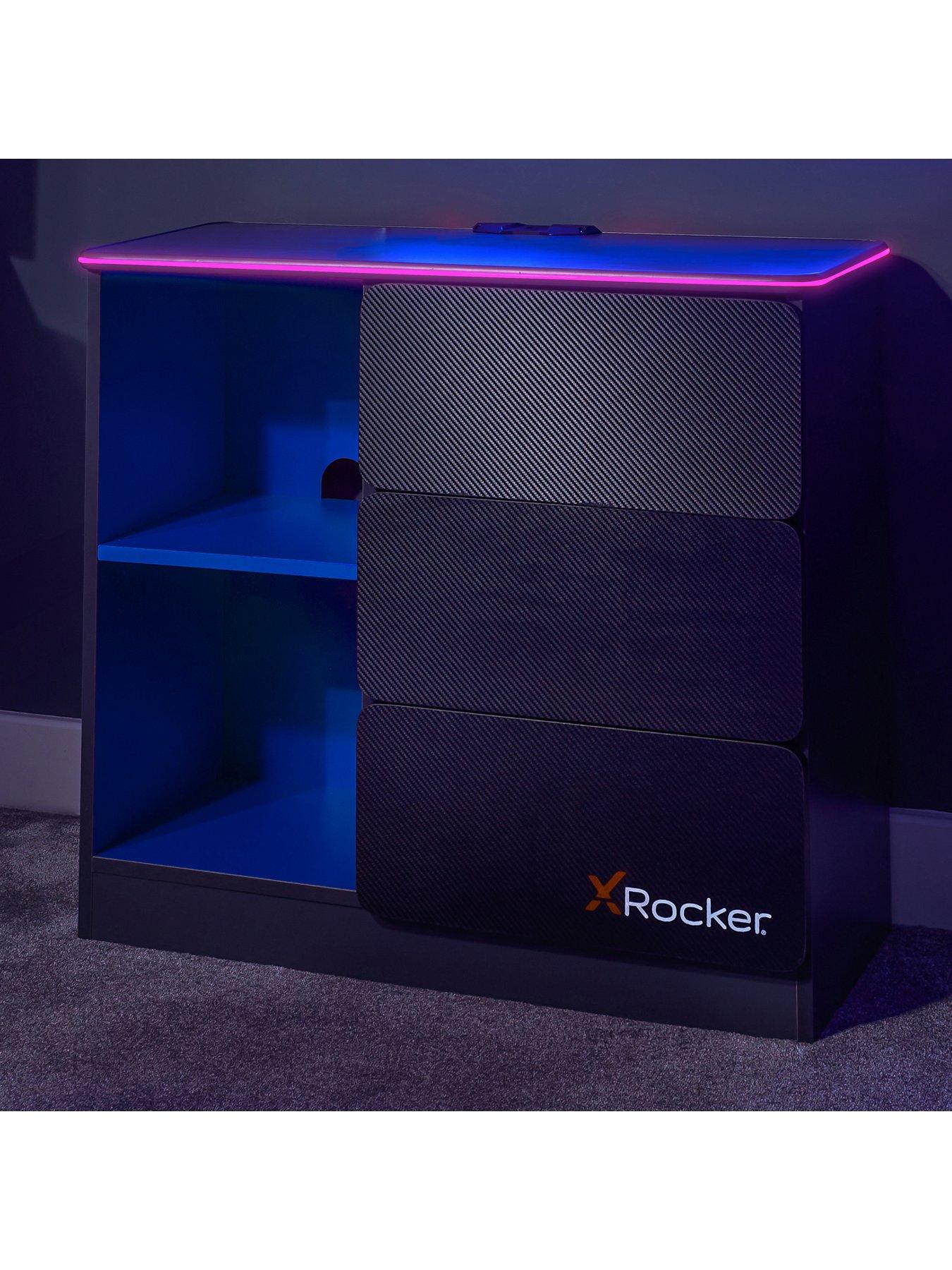 Image 5 of 5 of X Rocker Carbon-tek Chest of Drawers with Neo Fibre LED Lighting
