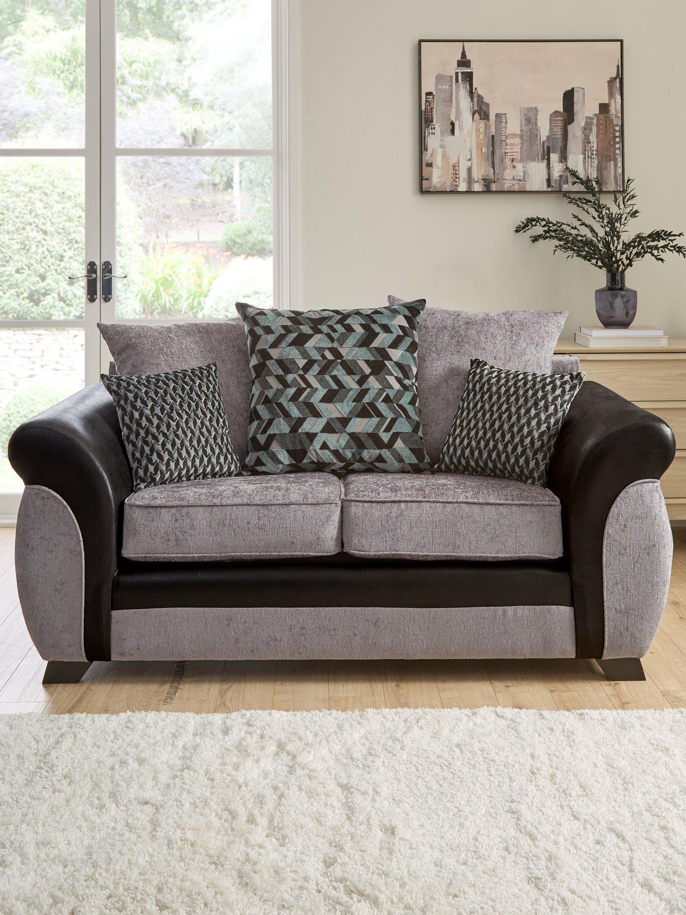 Very Home Narva Fabric/Faux Leather 2 Seater Sofa