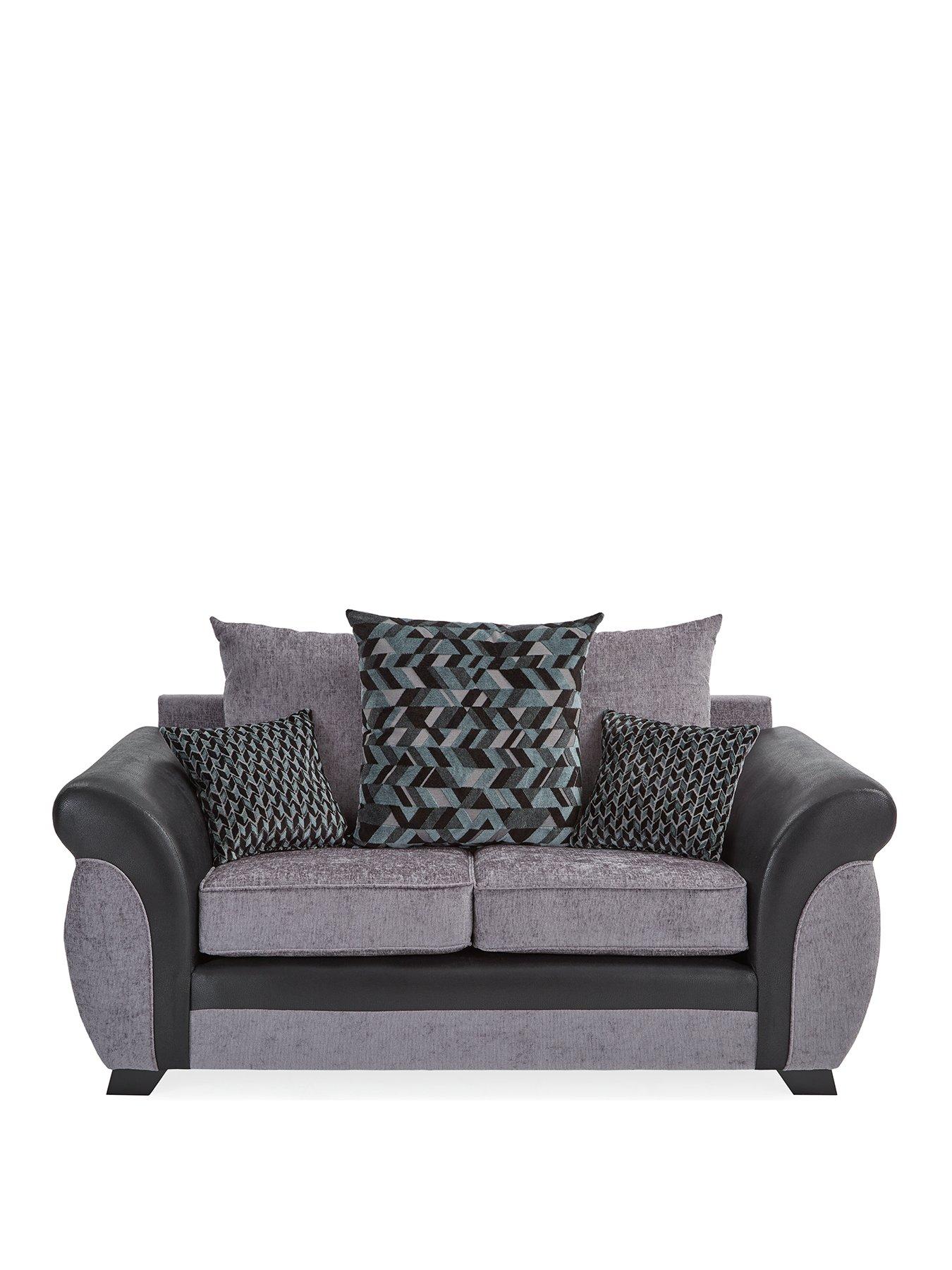 Image 2 of 7 of Very Home Narva Fabric/Faux Leather 2 Seater Sofa
