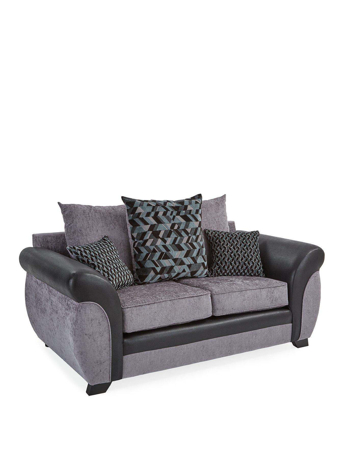 Image 3 of 7 of Very Home Narva Fabric/Faux Leather 2 Seater Sofa
