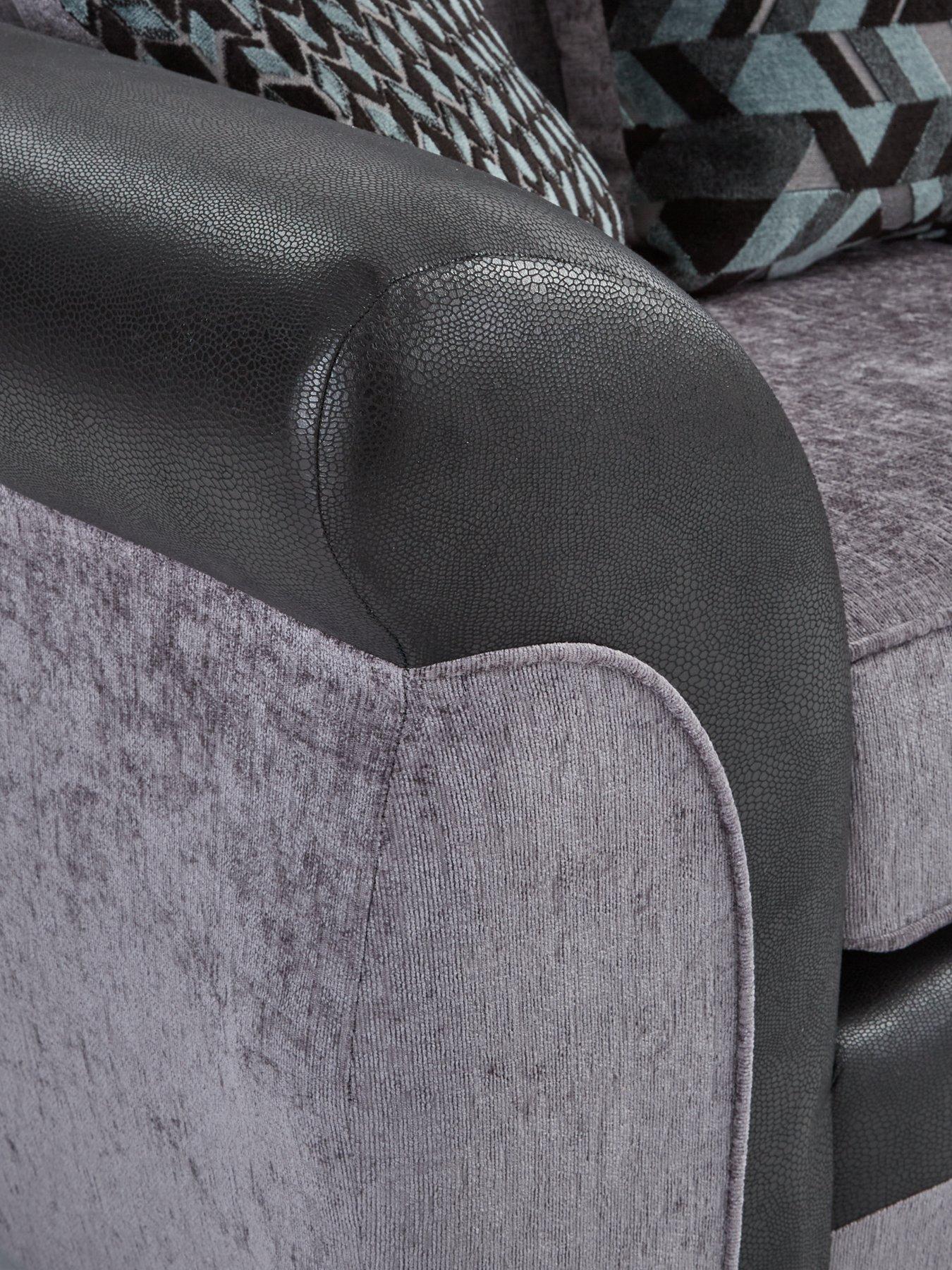Image 5 of 7 of Very Home Narva Fabric/Faux Leather 2 Seater Sofa
