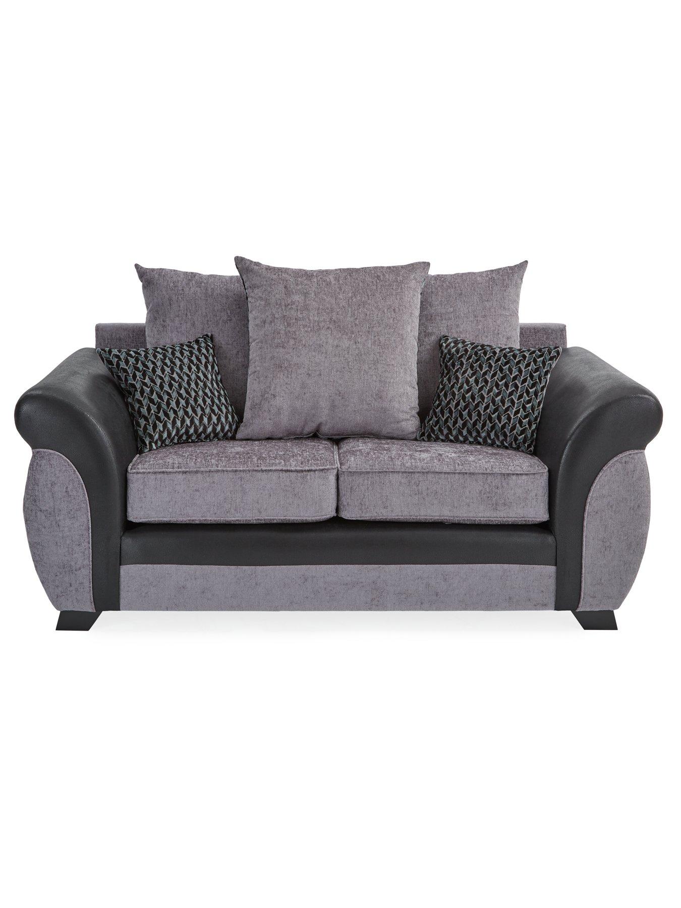 Image 6 of 7 of Very Home Narva Fabric/Faux Leather 2 Seater Sofa