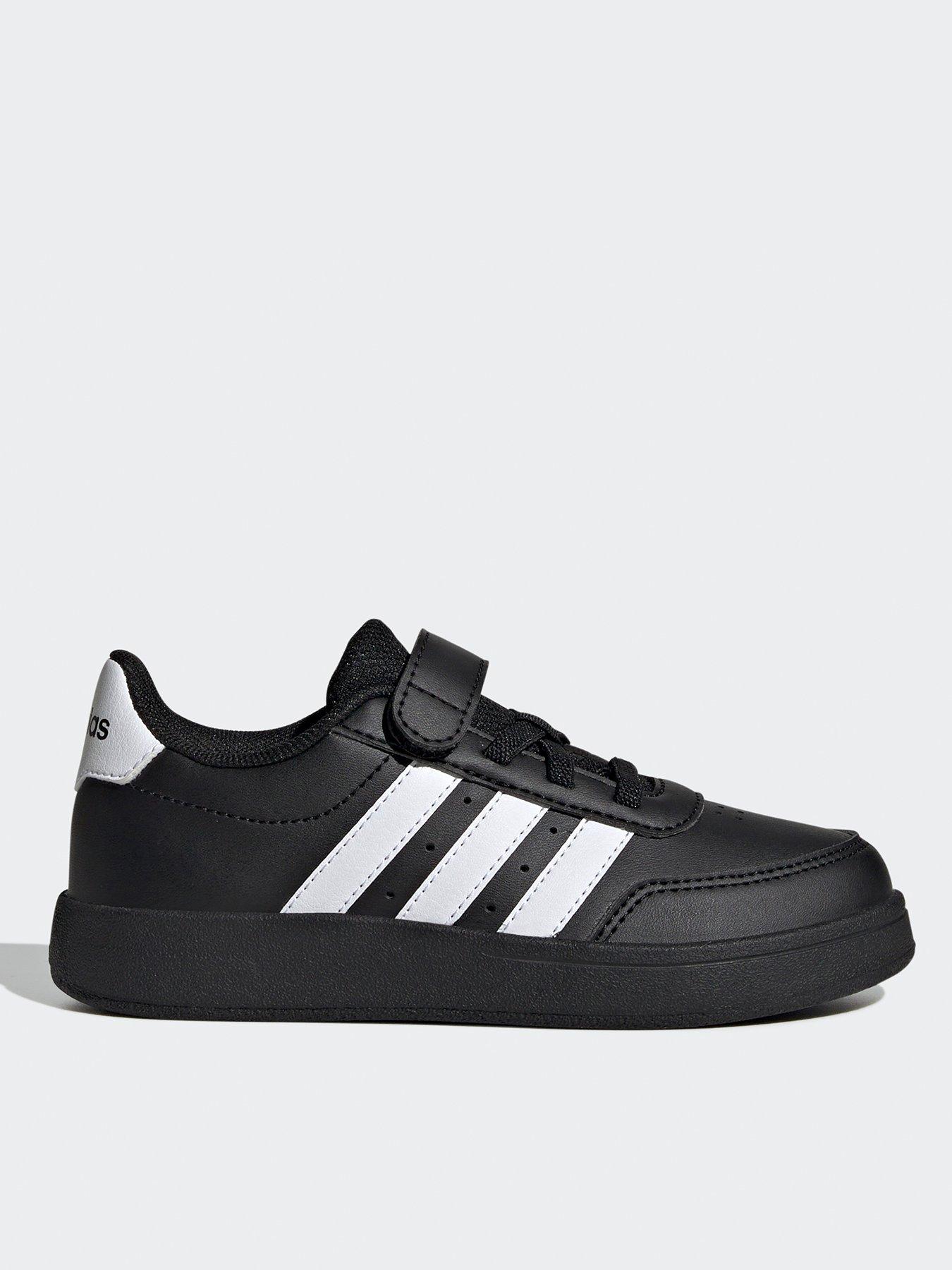 adidas Sportswear Kid's Breaknet 2.0 Elasticated Trainers - Black/white ...