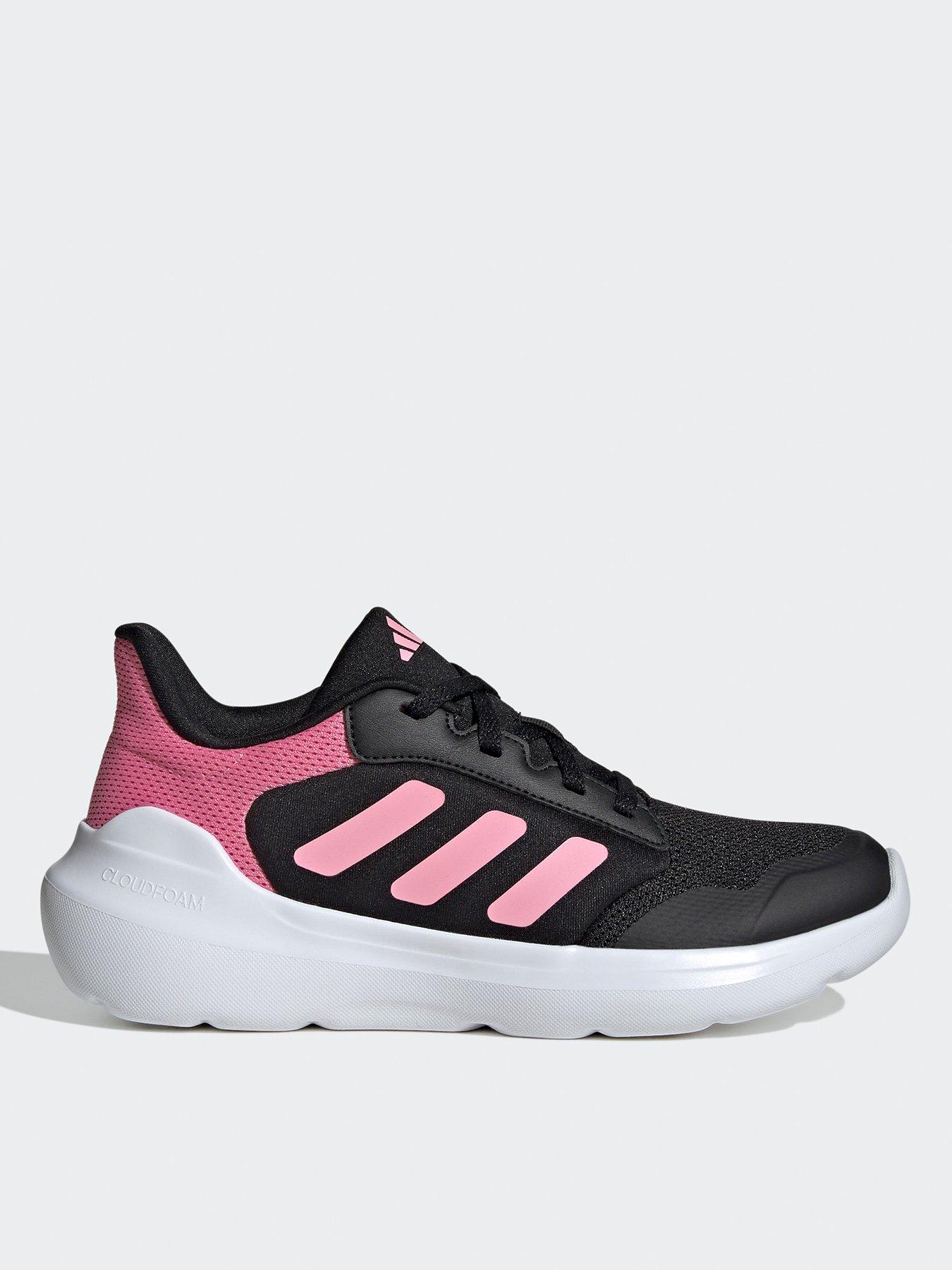 Black and pink trainers on sale