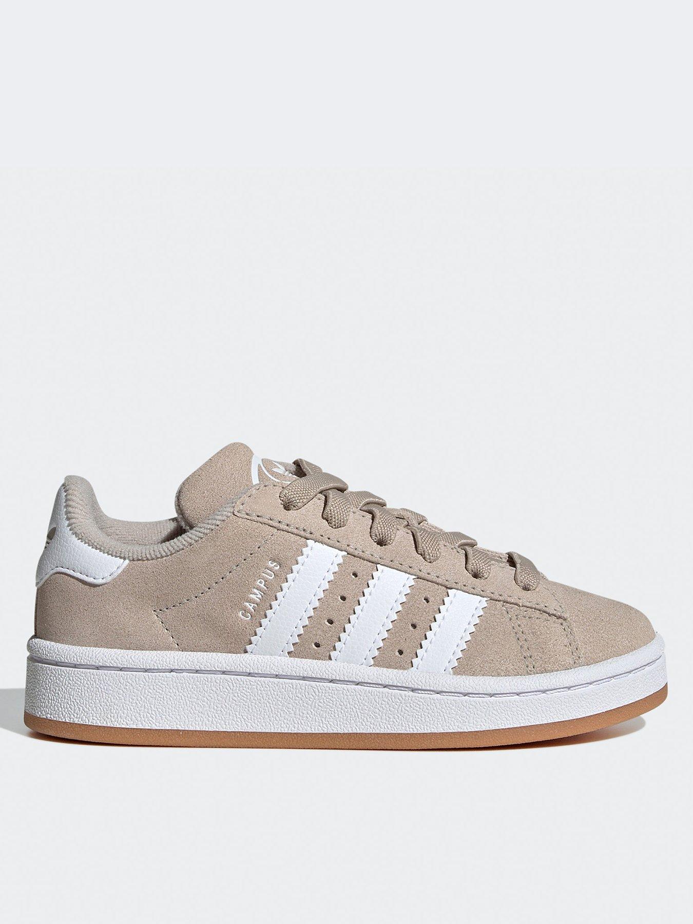 adidas Originals Kids Unisex Campus 00's Elastic Trainers - Beige | Very