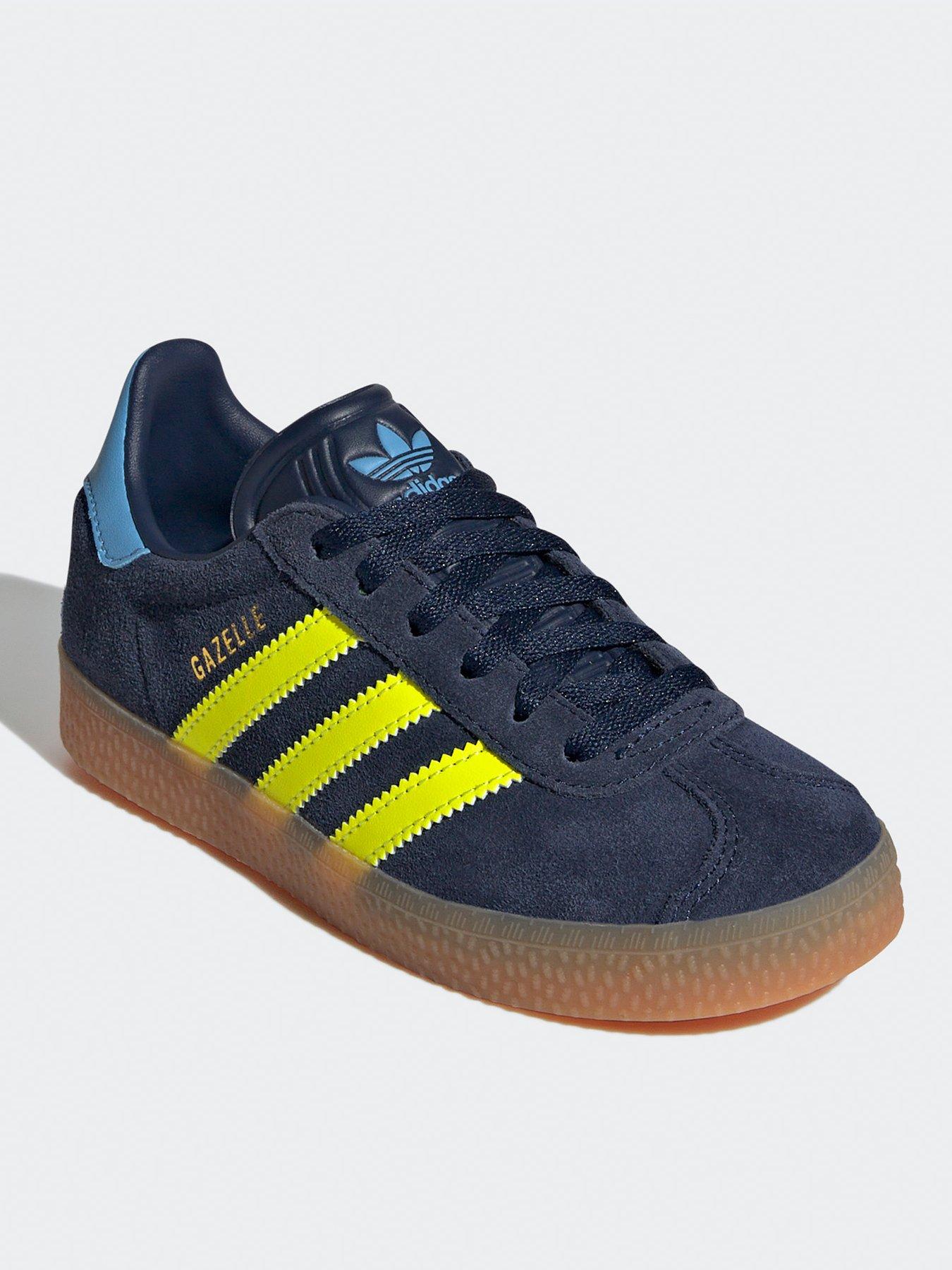 Junior adidas gazelle trainers grey best sale