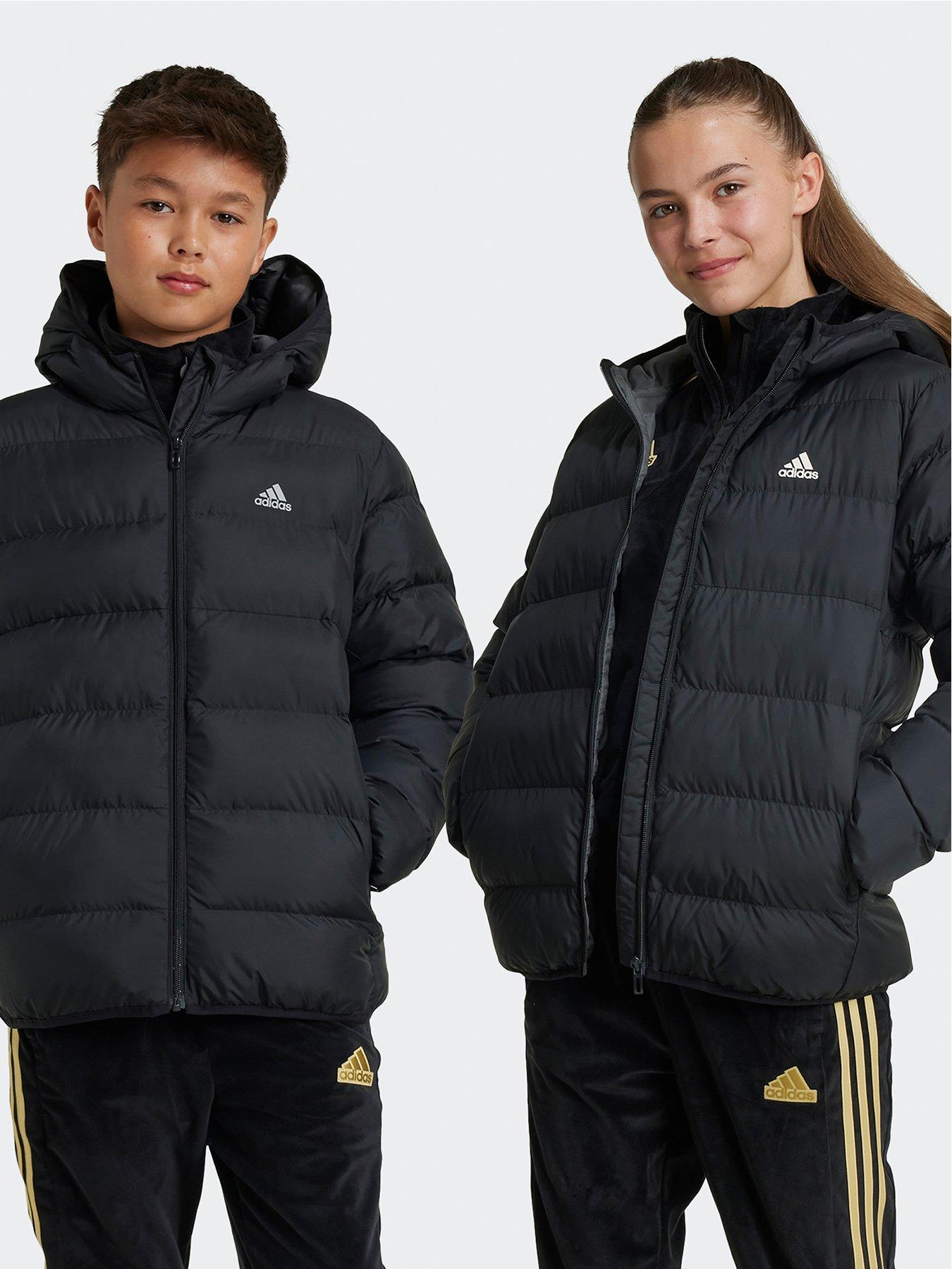 adidas Sportswear Junior Unisex Padded Jacket - Black, Black, Size 11-12 Years