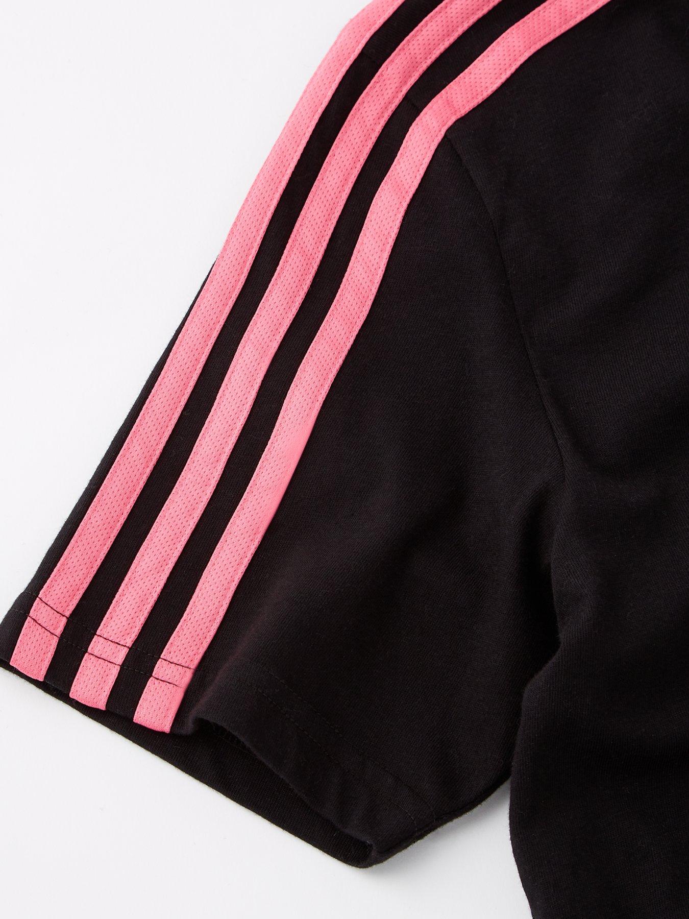 Black adidas shirt for girls best sale