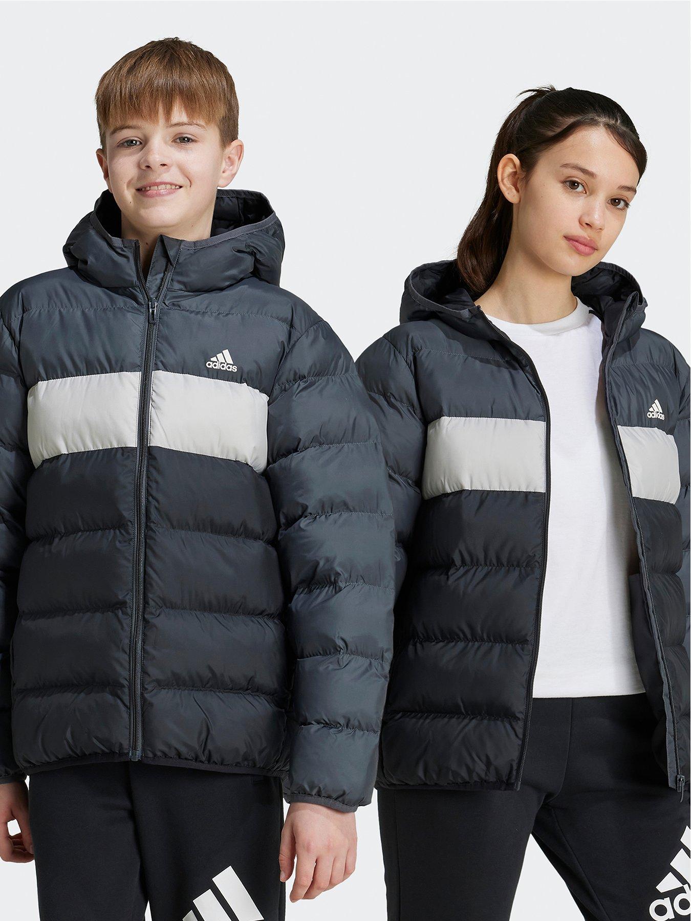 undefined Junior Unisex Padded Jacket - Black/grey